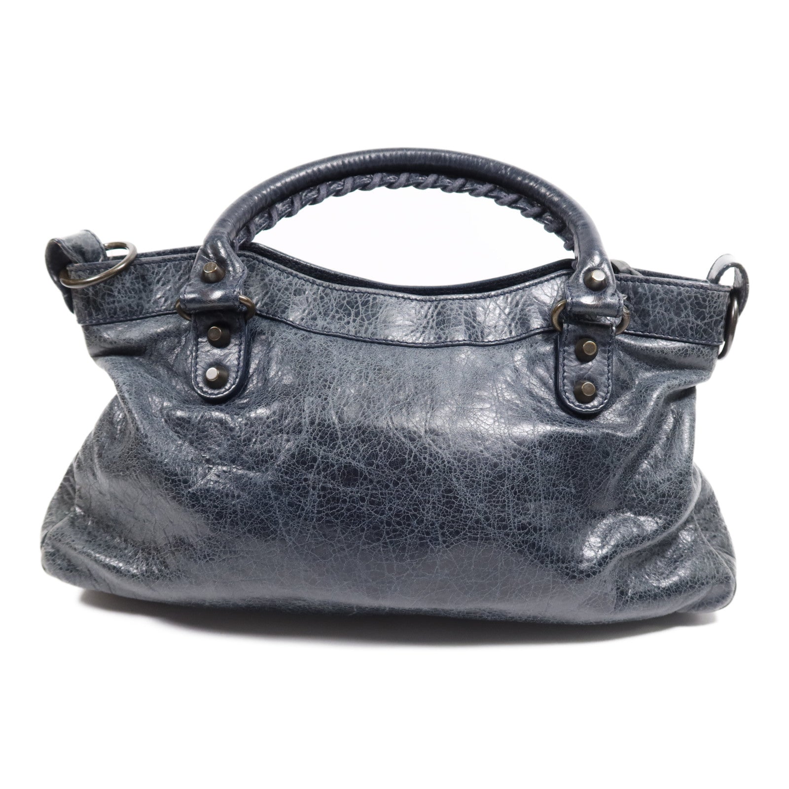 BALENCIAGA 牛皮皮革First金扣手挽肩背兩用袋