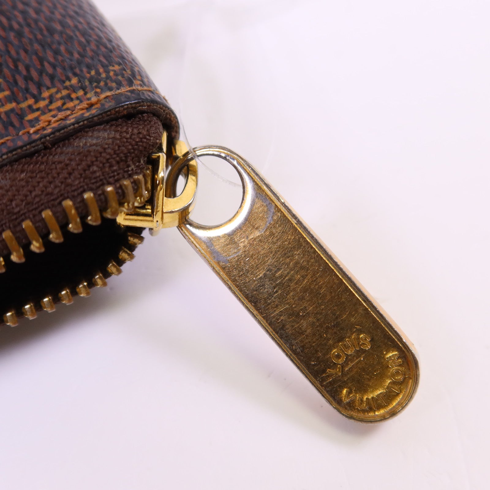 LOUIS VUITTON Damier Zippy Organizer金扣長錢包