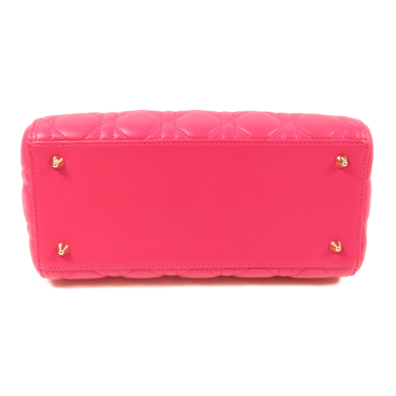 Dior 羊皮皮革Lady Dior金扣手挽肩背兩用袋