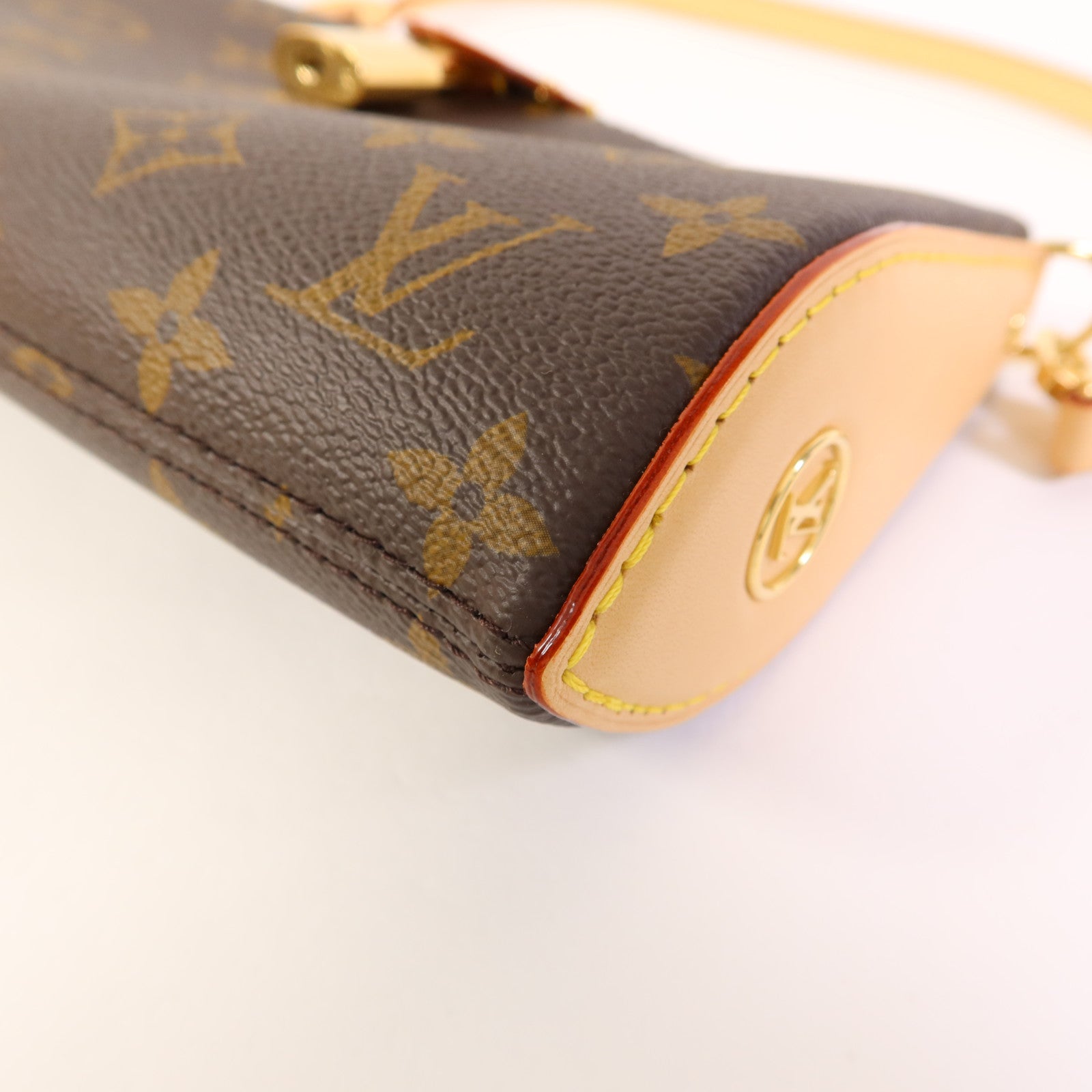 LOUIS VUITTON Monogram Pochette Tirette金扣手挽肩背兩用袋