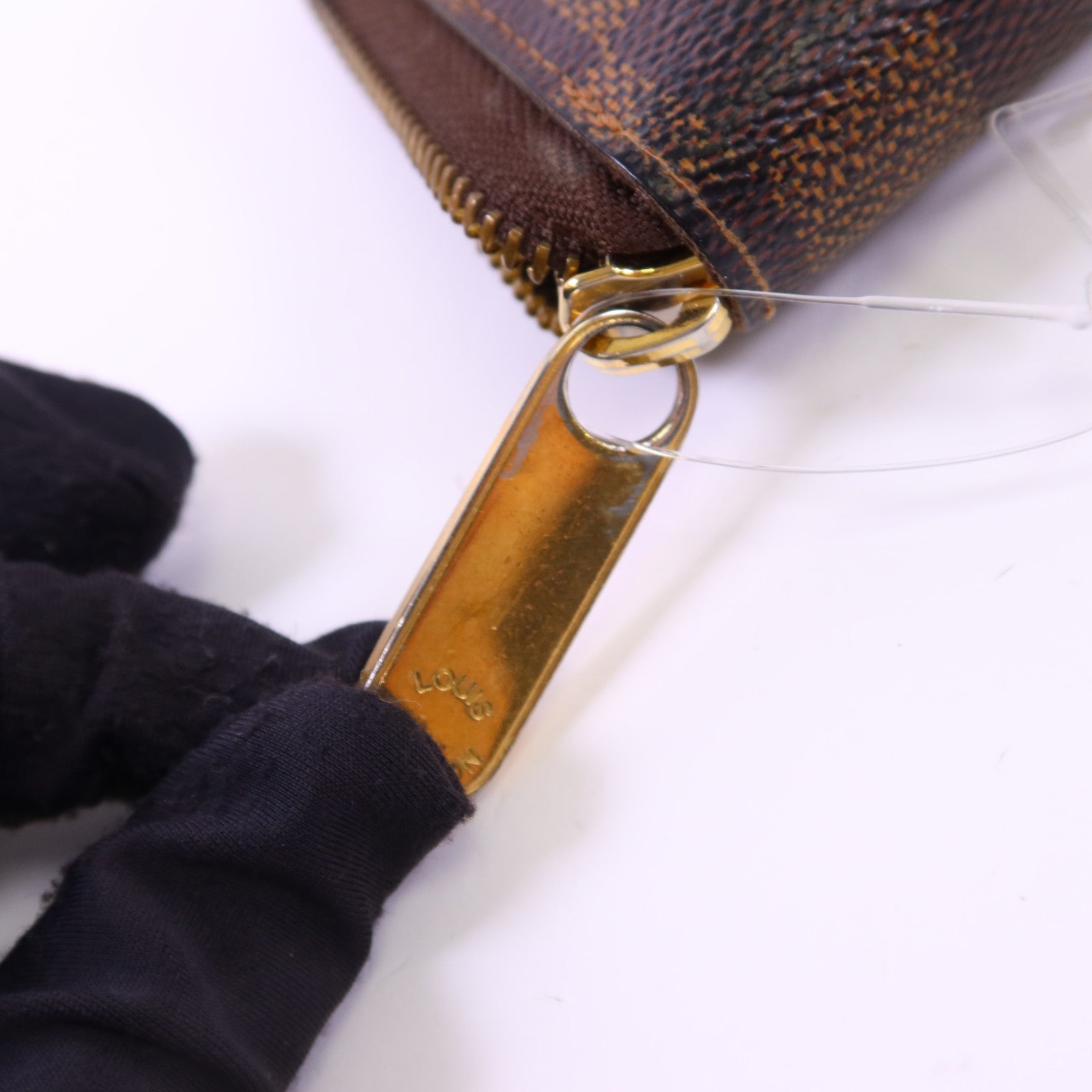 LOUIS VUITTON Damier Zippy Organizer金扣長錢包