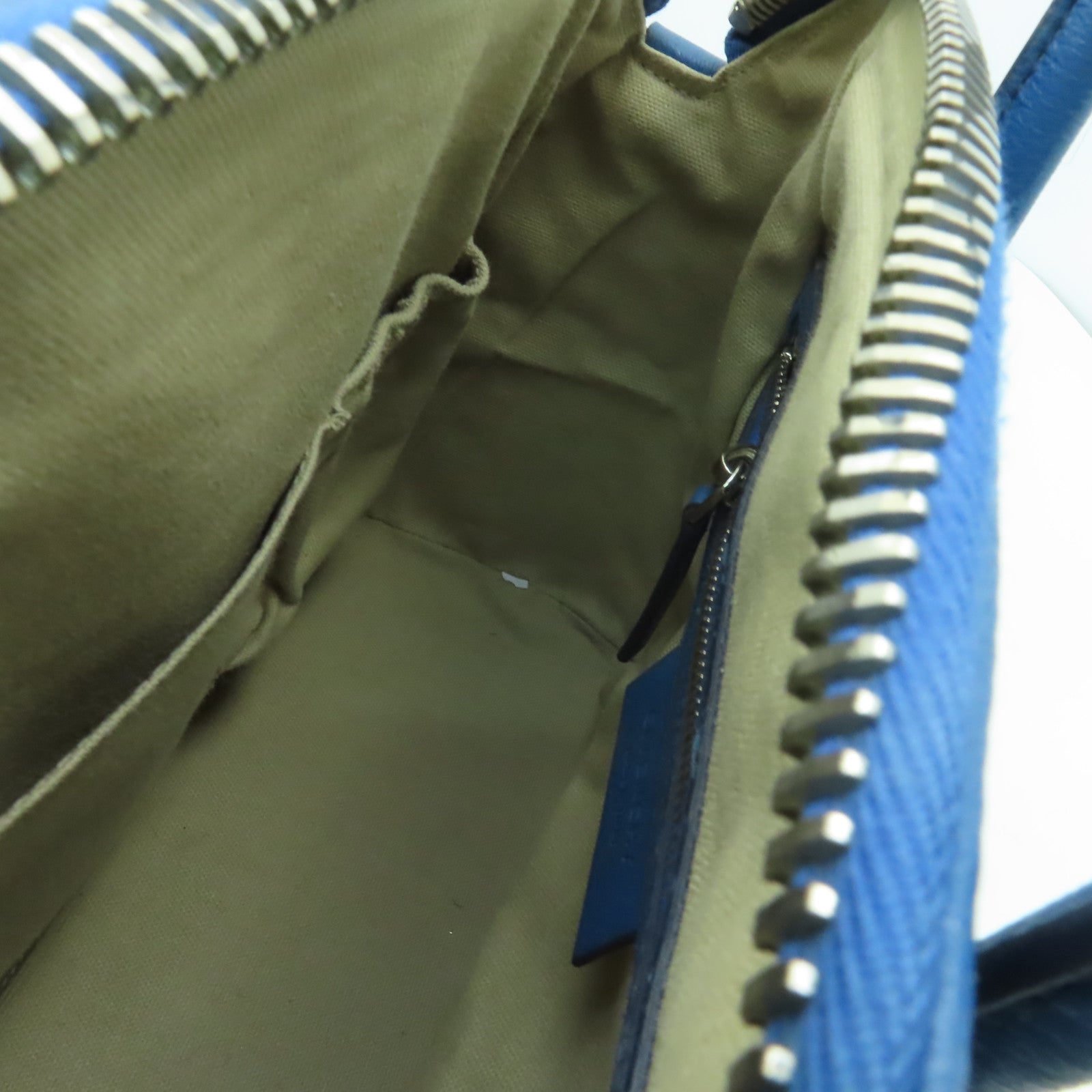 GIVENCHY 【激減優惠】皮革2way Shoulder Bag銀扣手挽肩背兩用袋藍色