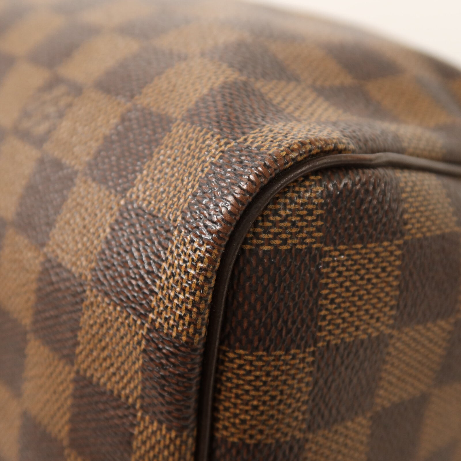 LOUIS VUITTON Damier Speedy Bandouliere 30金扣手挽肩背兩用袋