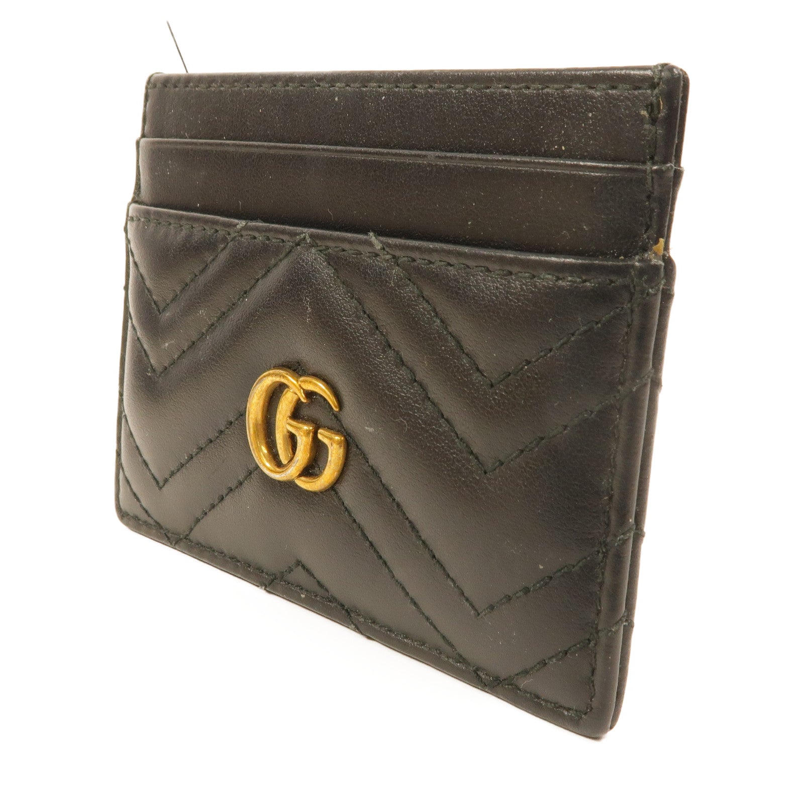 GUCCI 牛皮皮革GG Marmont Card Case卡片套