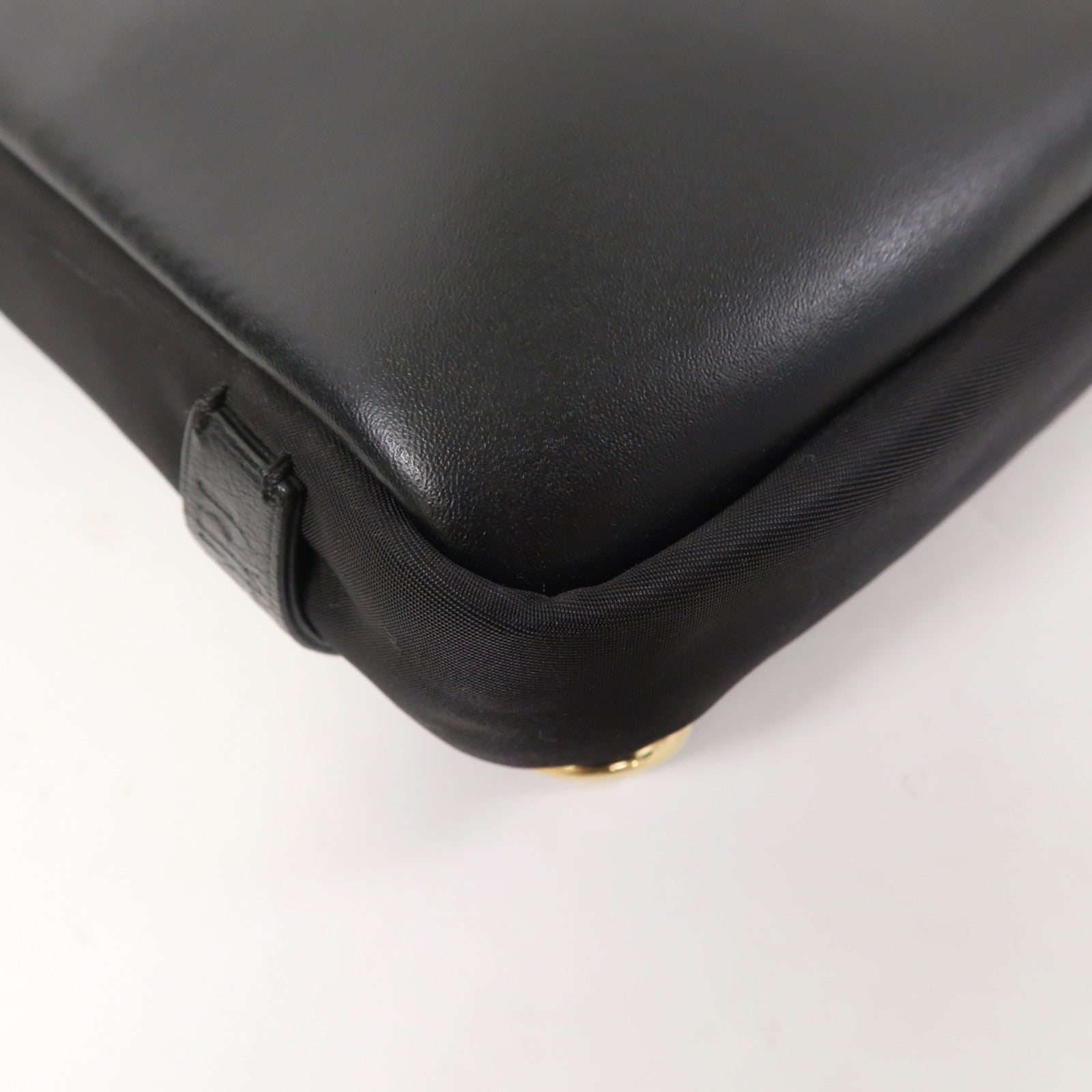 FENDI 牛皮皮革Monster Baggy Body Bag金扣腰包黑色