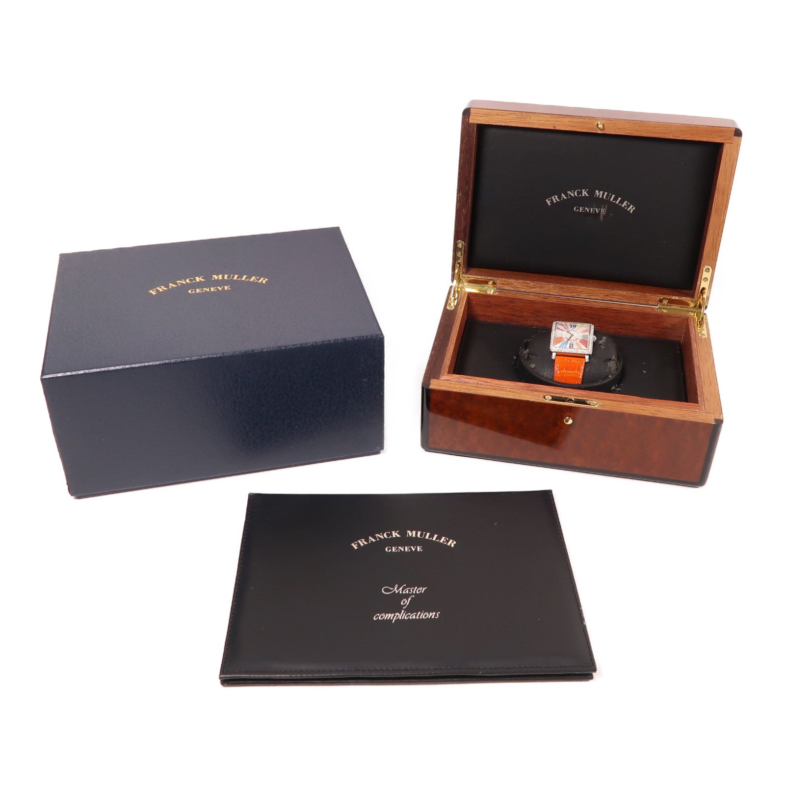 FRANCK MULLER Master Square Quartz Watch 6002 M QZ R Stainless Steel Leather
