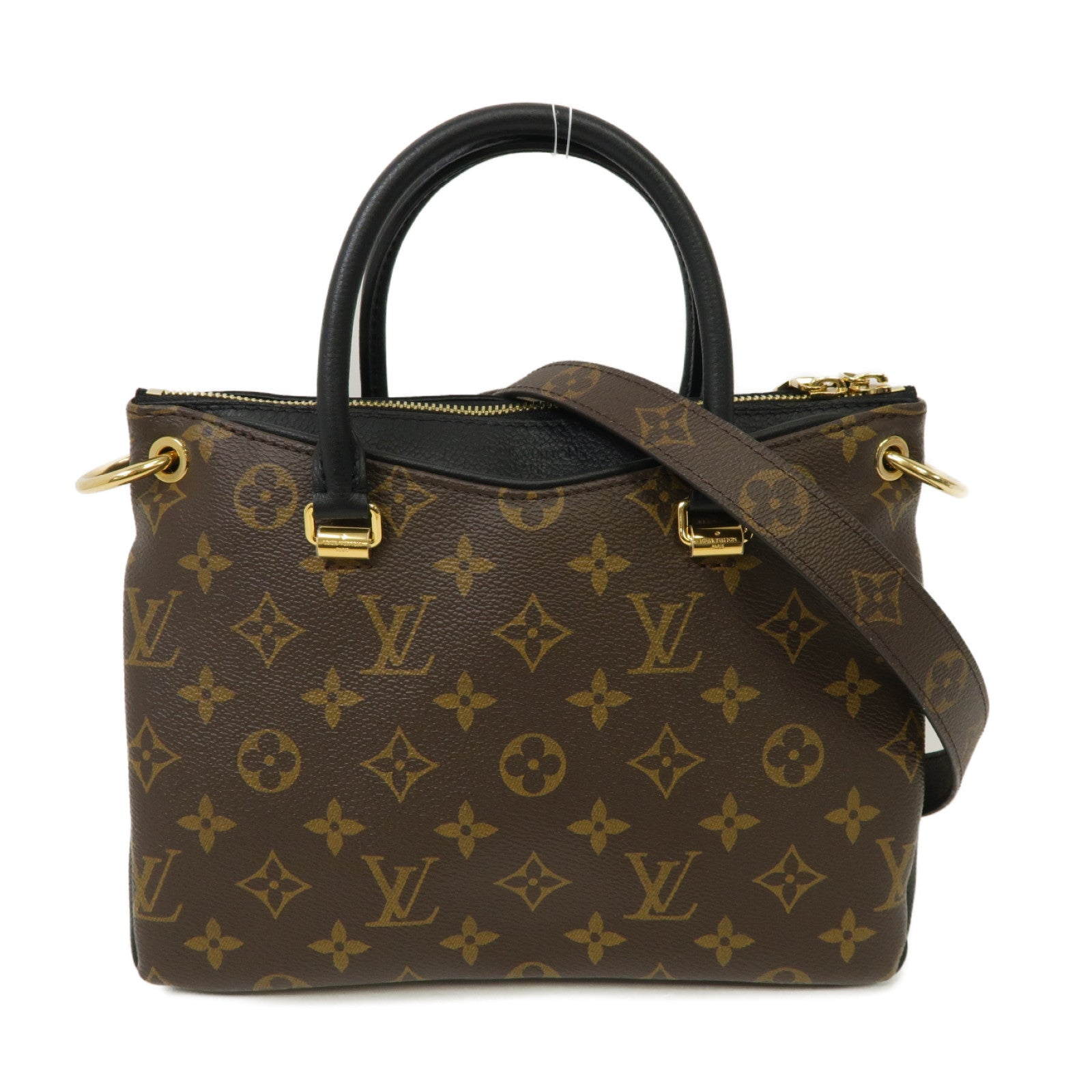 LOUIS VUITTON 【激減優惠】Monogram Pallas BB 2 Way Shoulder金扣手挽肩背兩用袋啡色