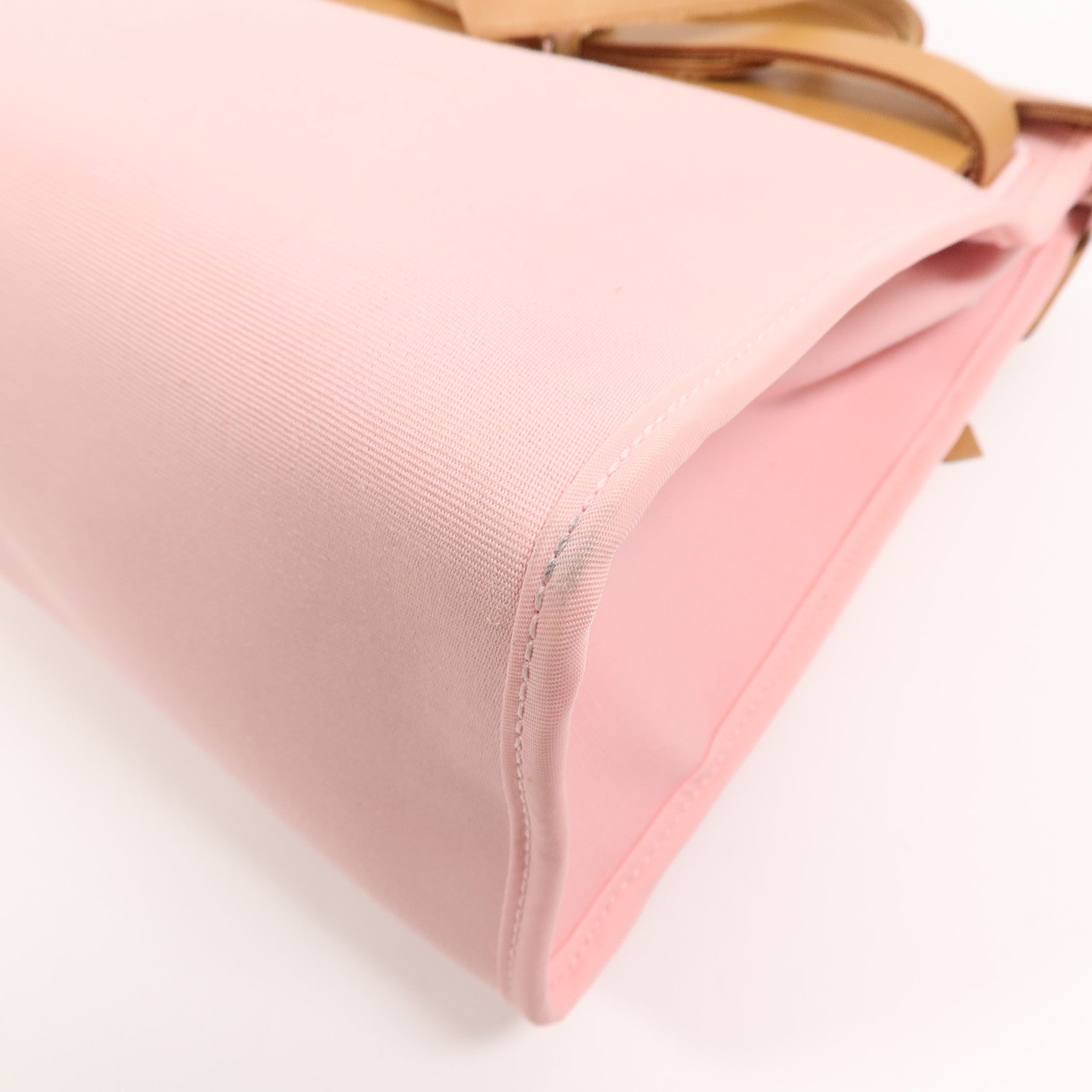 HERMES 帆布Herbag PM手挽肩背兩用袋Rose Sakura