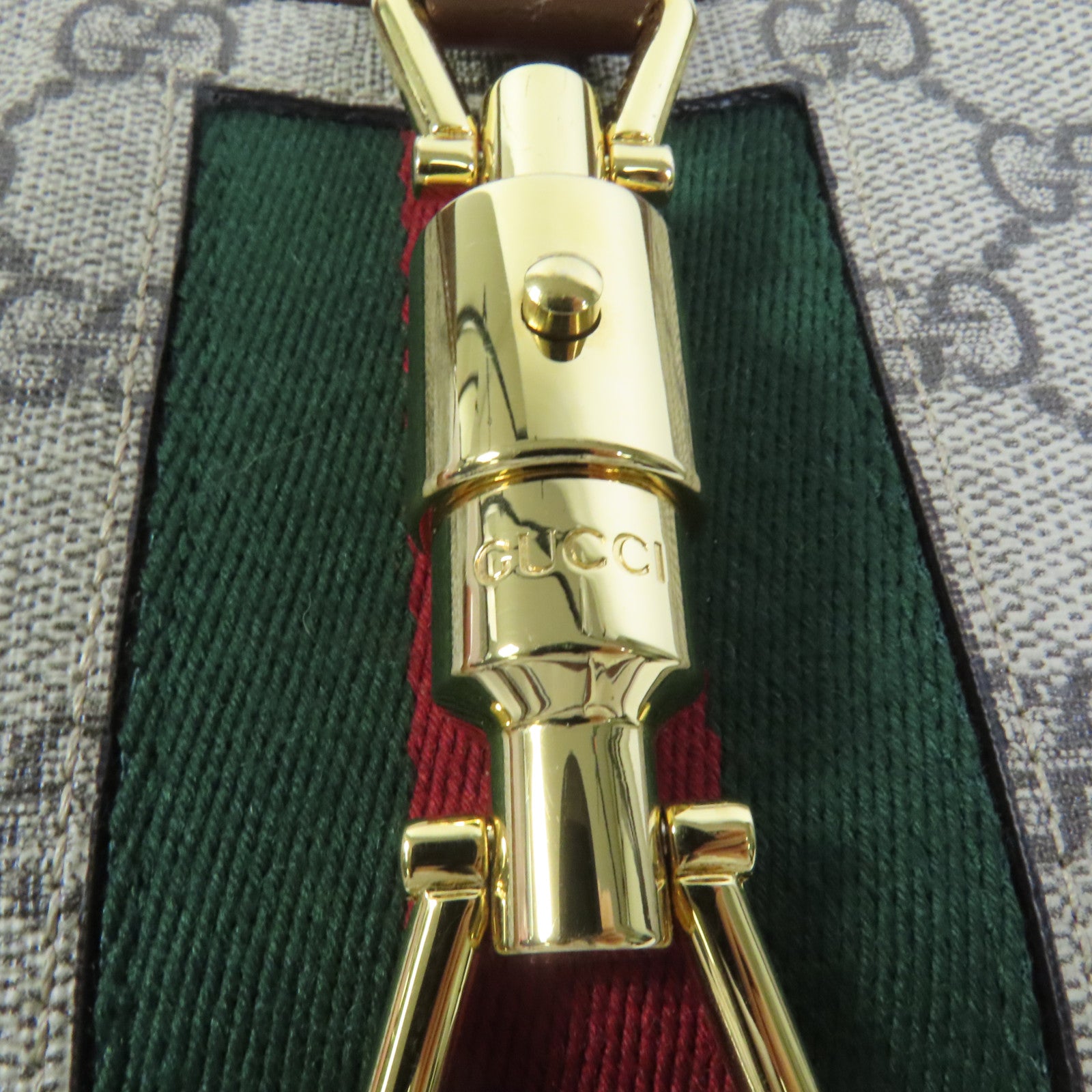 GUCCI 塗層帆布Jackie 1961 Small金扣肩背袋
