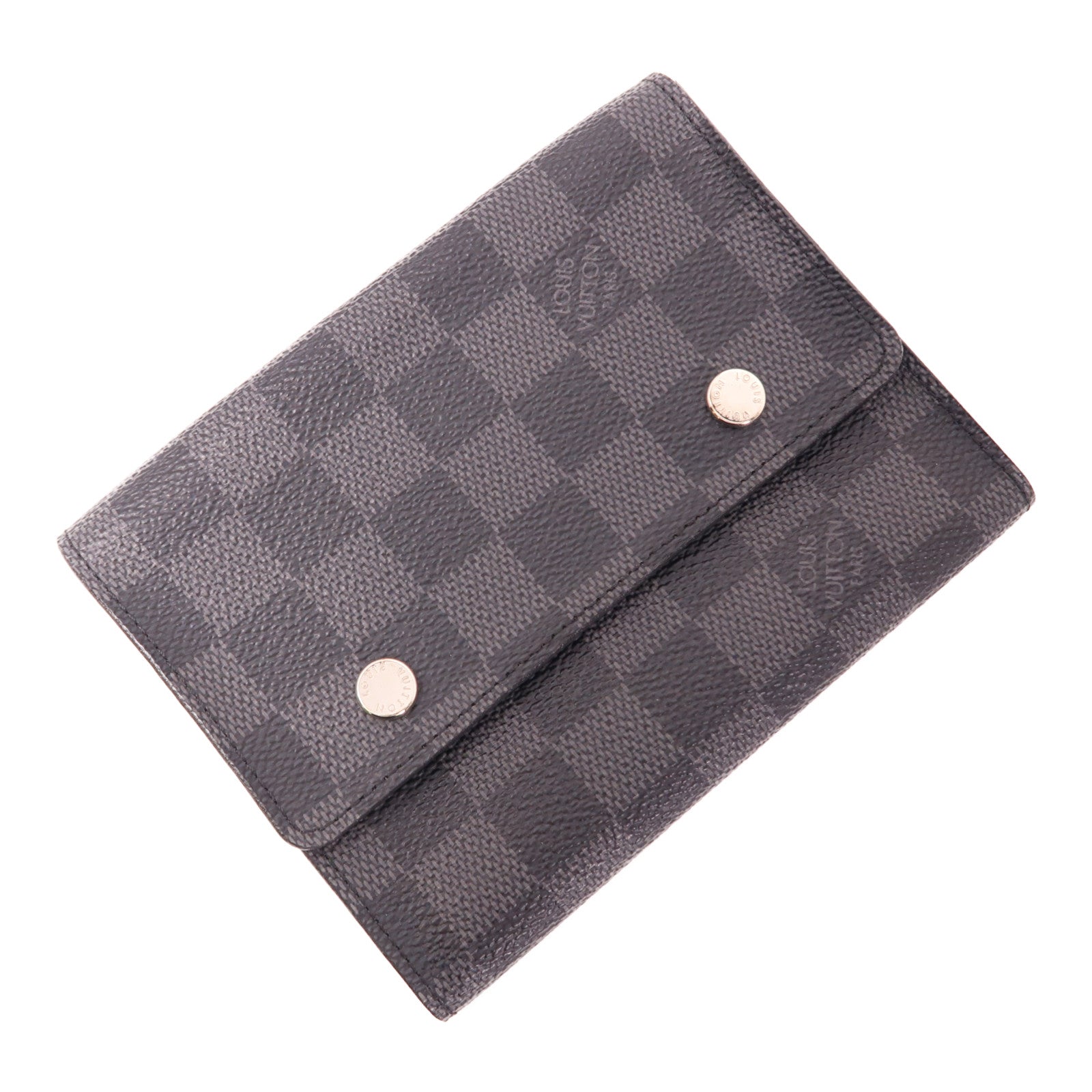 LOUIS VUITTON Damier Graphite Compact Modulable Bifold Wallet銀扣錢包