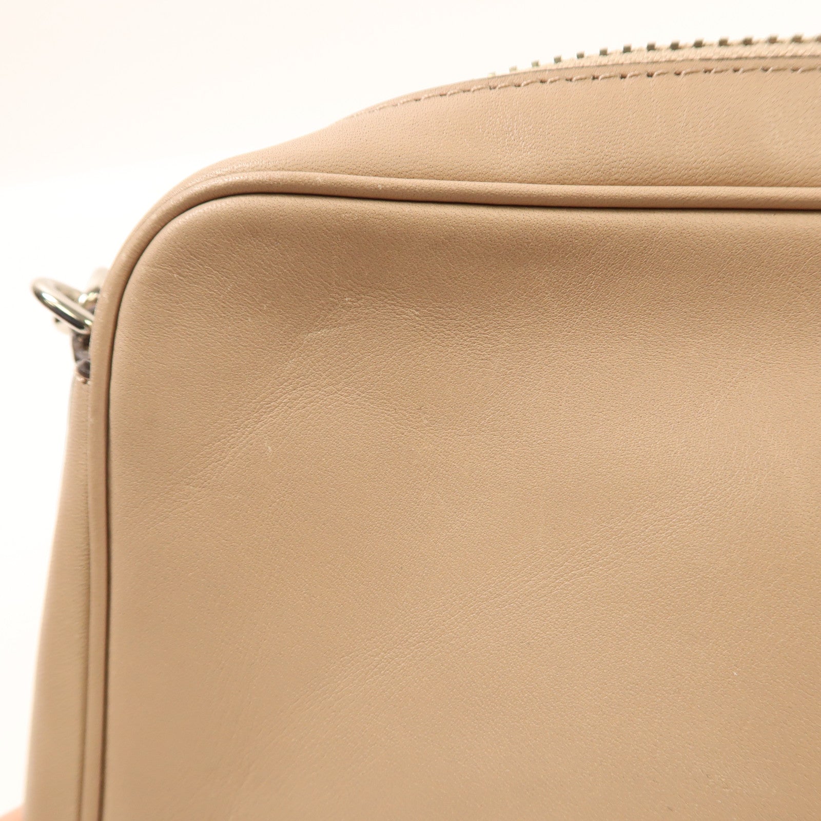 COACH 【激減優惠】牛皮皮革Shoulder Bag銀扣肩背袋