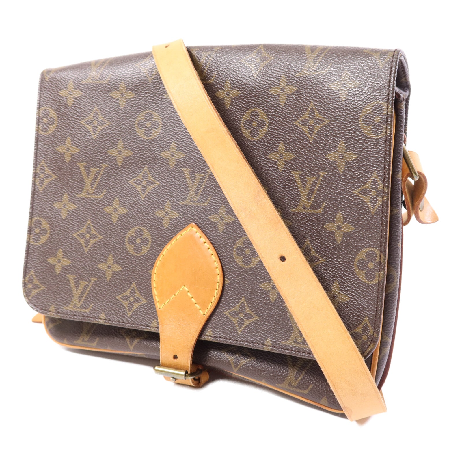 LOUIS VUITTON Monogram Cartouchiere GM金扣肩背袋
