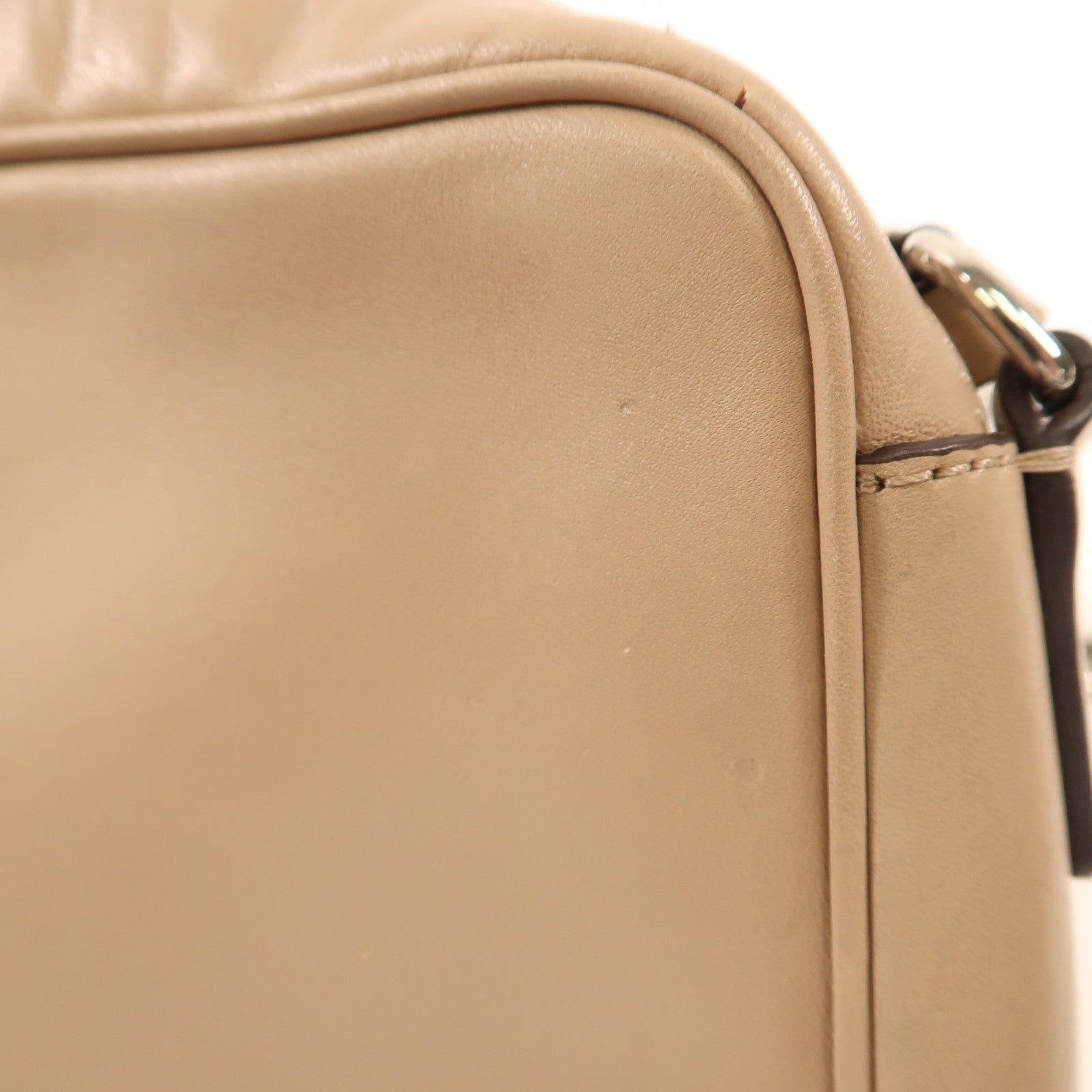 COACH 【激減優惠】牛皮皮革Shoulder Bag銀扣肩背袋