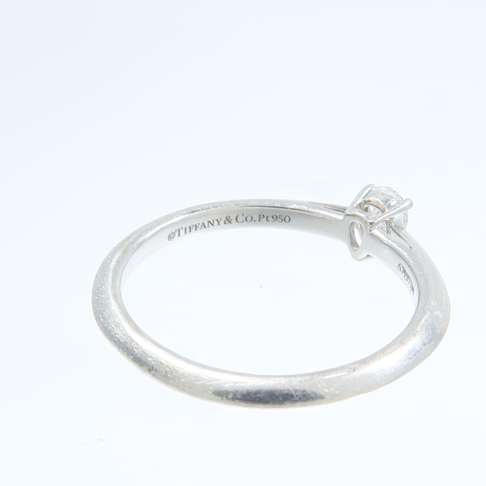 TIFFANY＆CO PT950鉑金Diamond Ring鑽石戒指