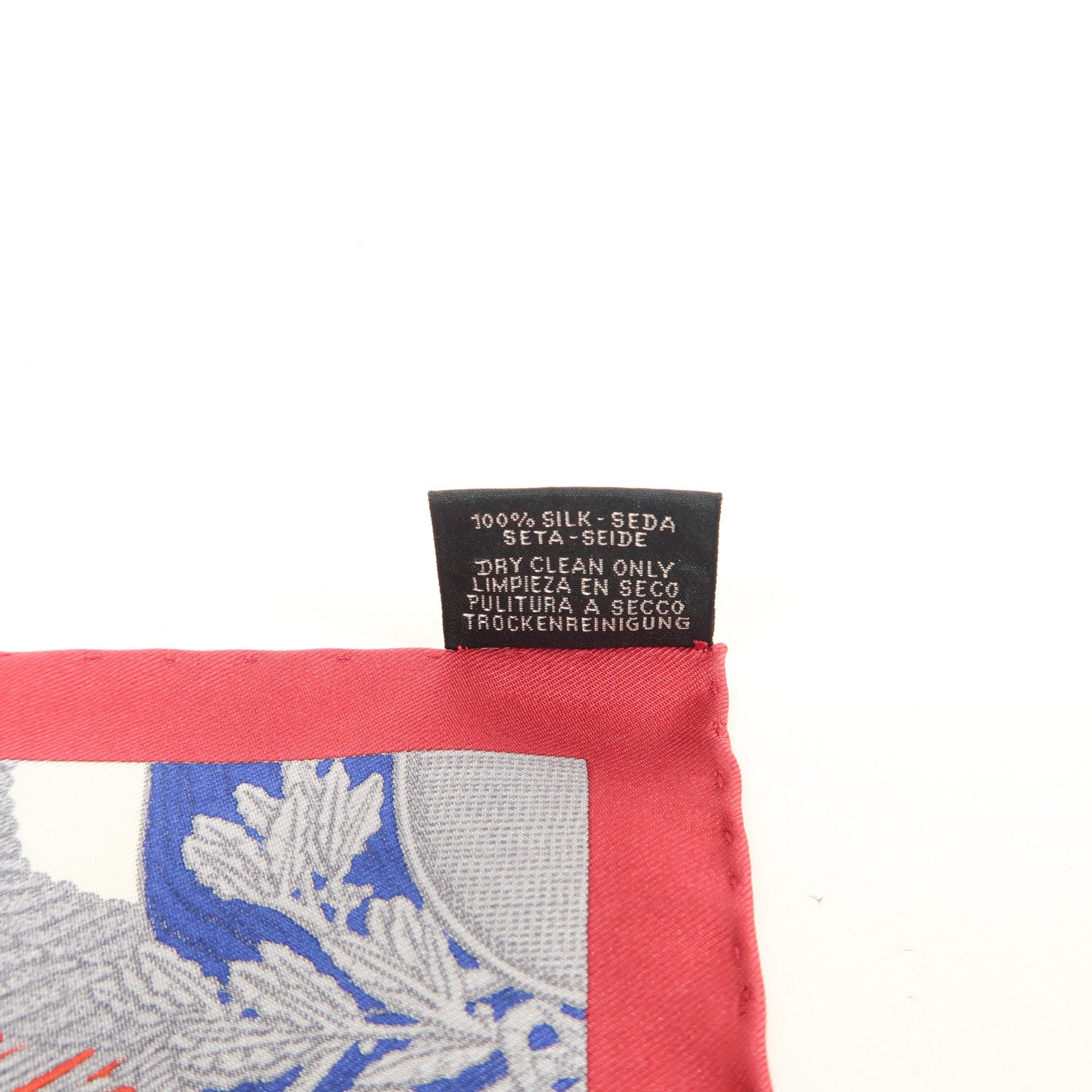 HERMES 【激減優惠】絲質Scarf絲巾紅色