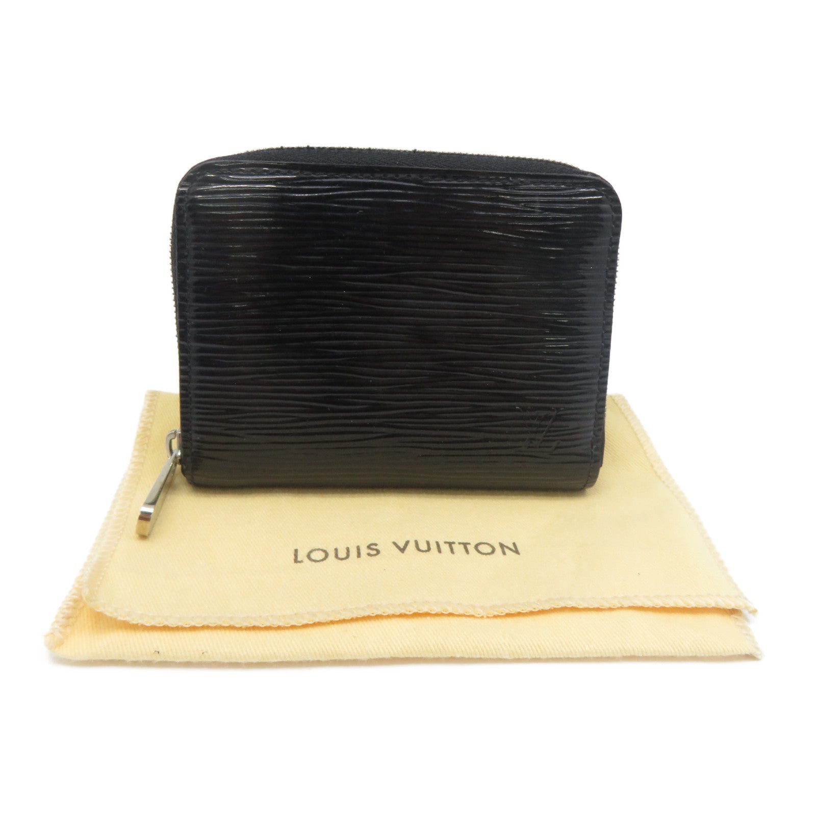 LOUIS VUITTON 【清倉大減價】Epi Coin Case銀扣零錢包黑色