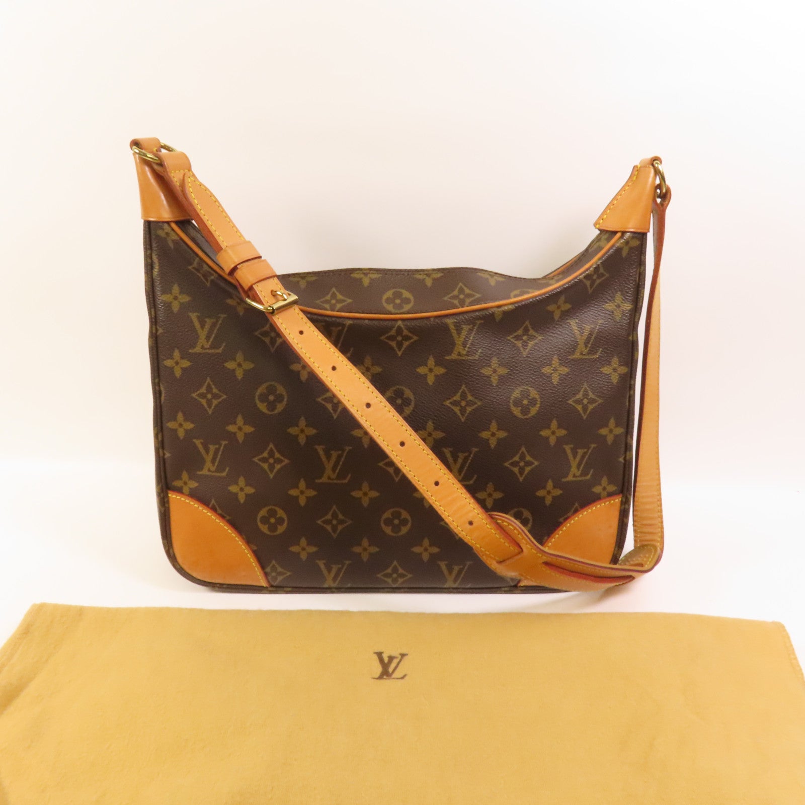 LOUIS VUITTON Monogram Boulogne金扣肩背袋