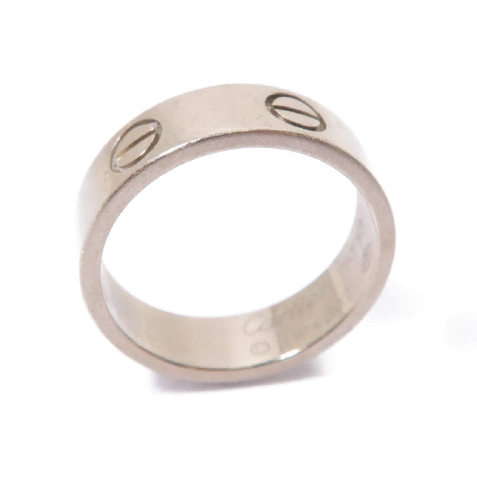 CARTIER 18K白金Love Ring戒指Cartier#53/US#6.5