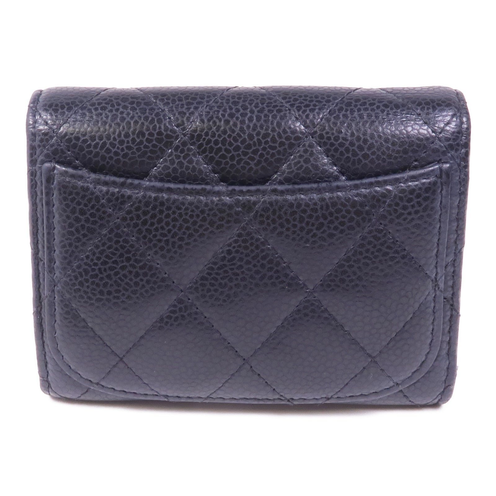 CHANEL 牛皮皮革Card/Coin Case銀扣零錢包/卡片套