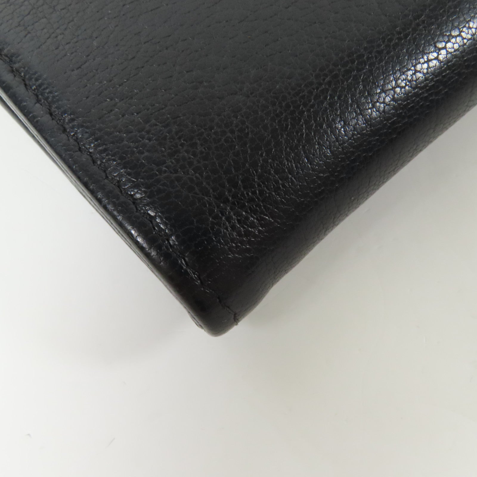 CHANEL 牛皮皮革Long Wallet金扣長錢包