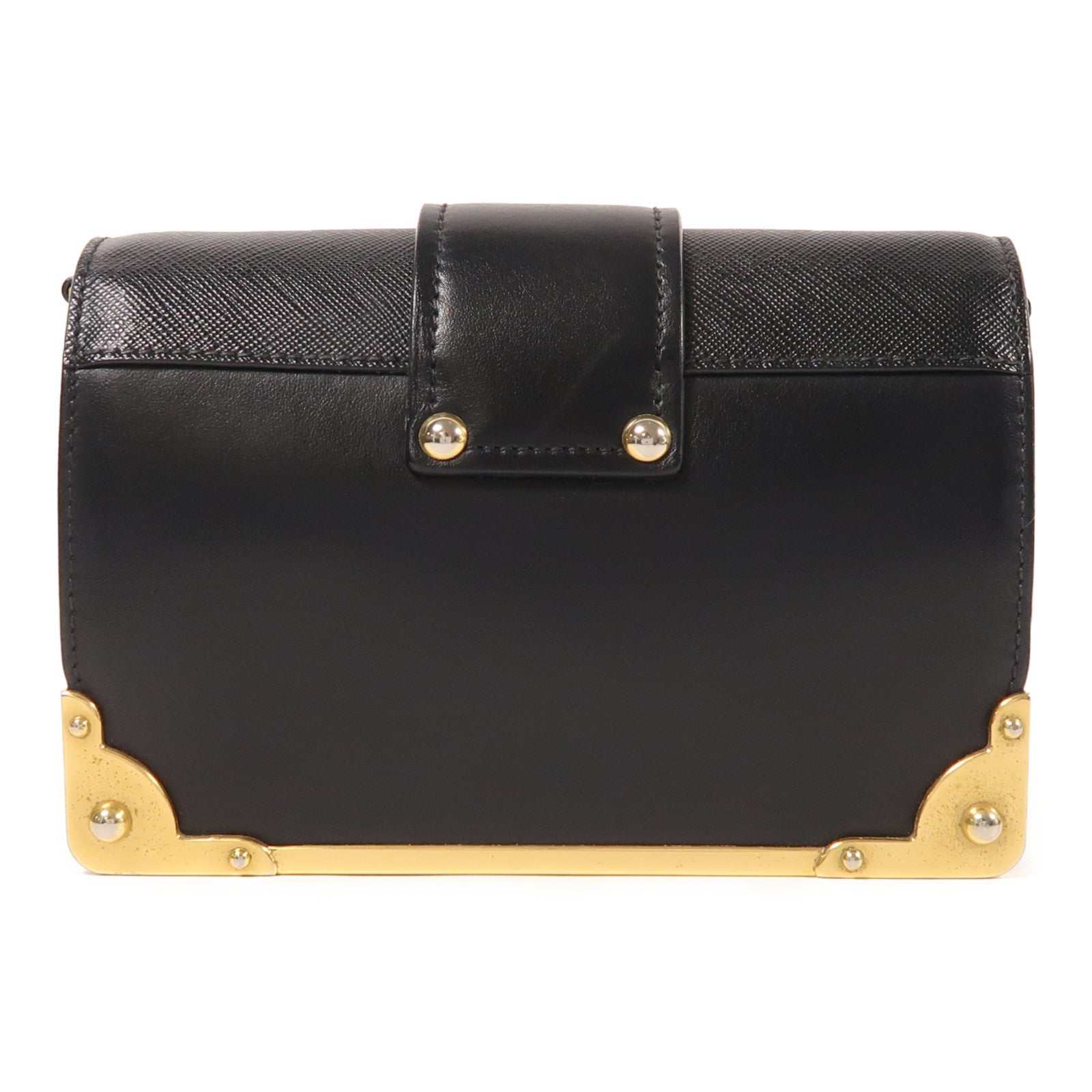PRADA 【激減優惠】牛皮皮革Shoulder Bag金扣肩背袋