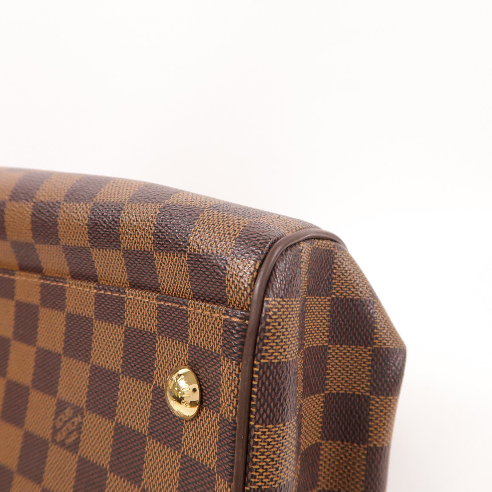 LOUIS VUITTON 【激減優惠】Damier Trevi金扣手挽肩背兩用袋棕色