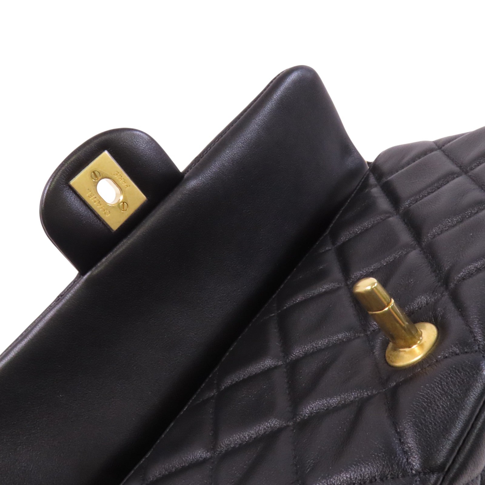 CHANEL 羊皮皮革Lady Handle金扣手挽肩背兩用袋