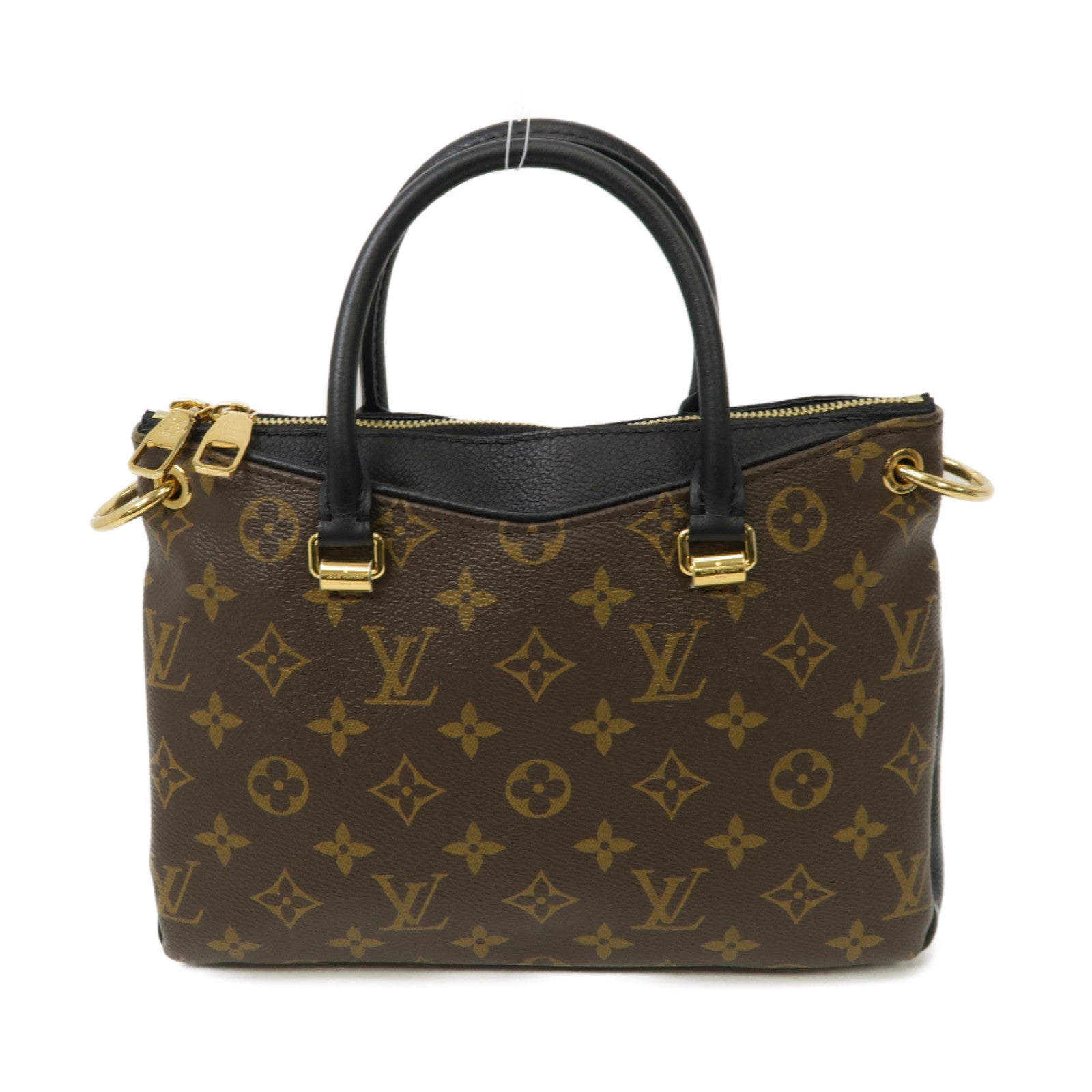 LOUIS VUITTON 【激減優惠】Monogram Pallas BB 2 Way Shoulder金扣手挽肩背兩用袋啡色