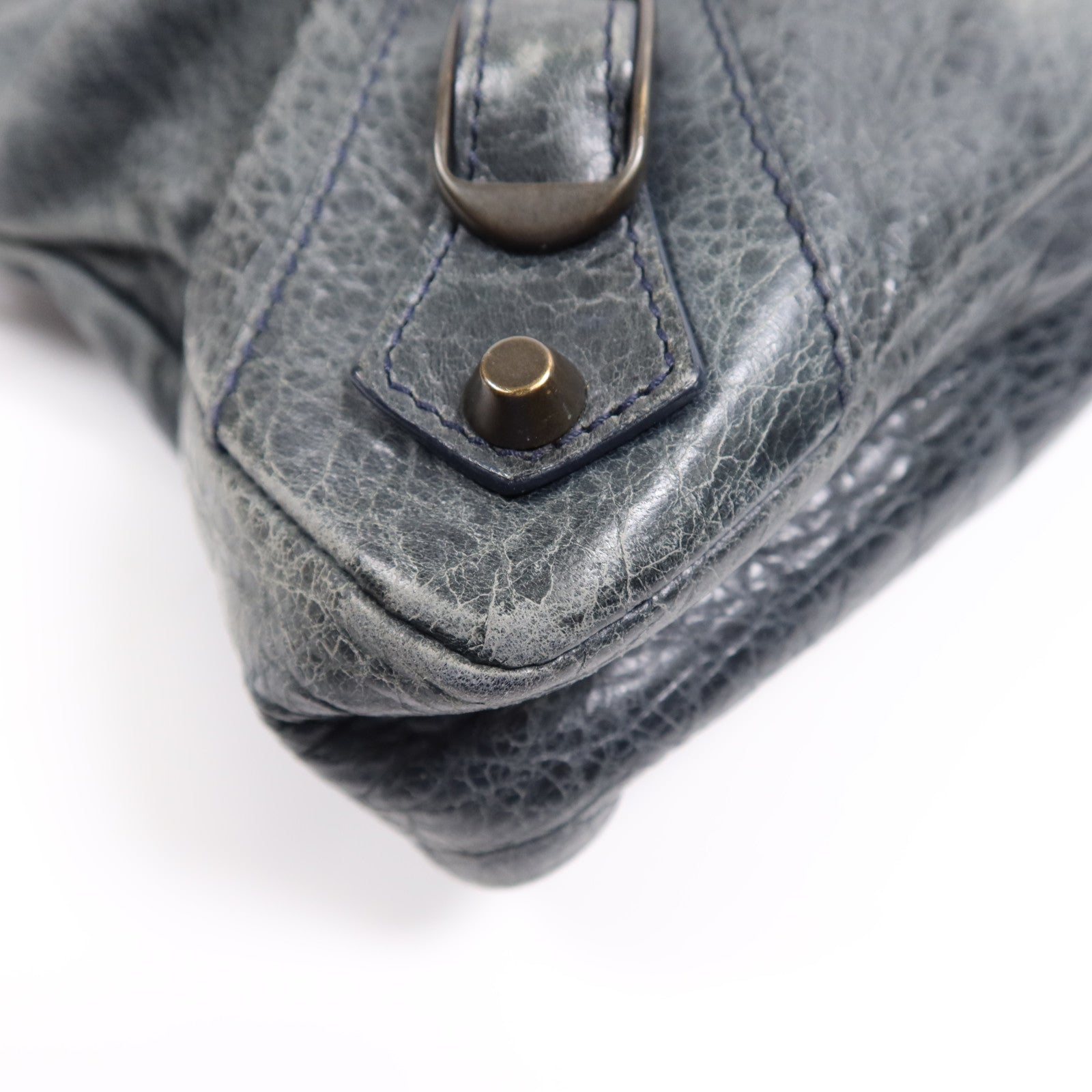 BALENCIAGA 牛皮皮革First金扣手挽肩背兩用袋