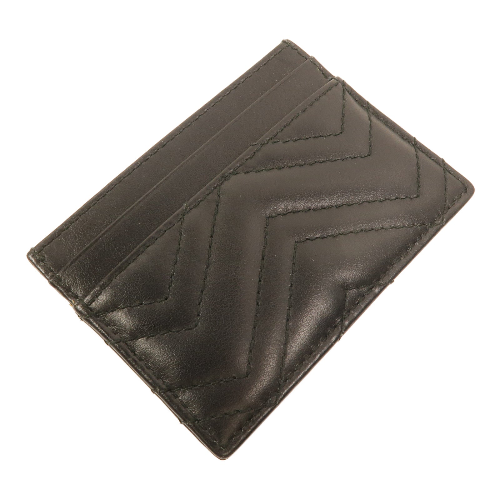 GUCCI 牛皮皮革GG Marmont Card Case卡片套