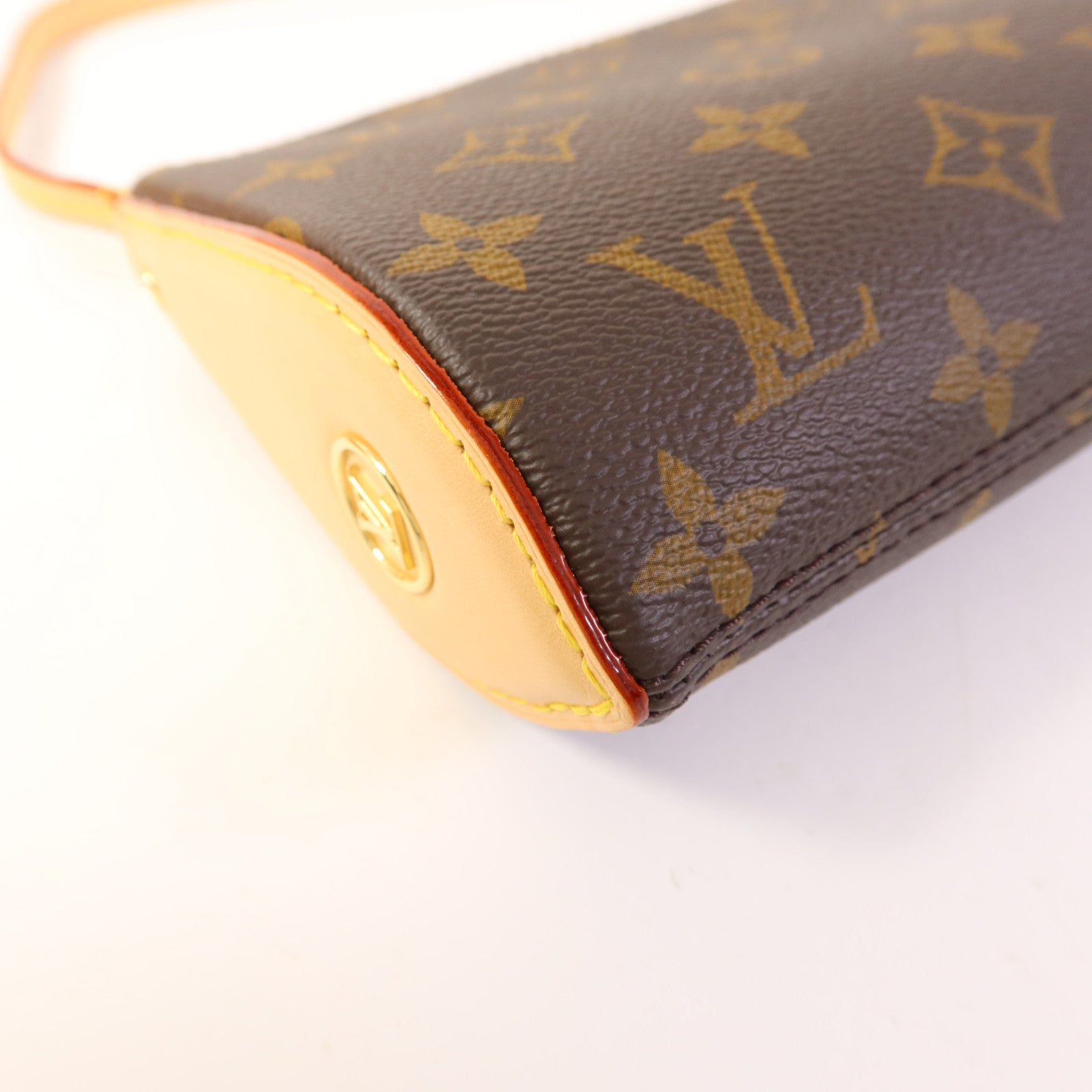 LOUIS VUITTON Monogram Pochette Tirette金扣手挽肩背兩用袋