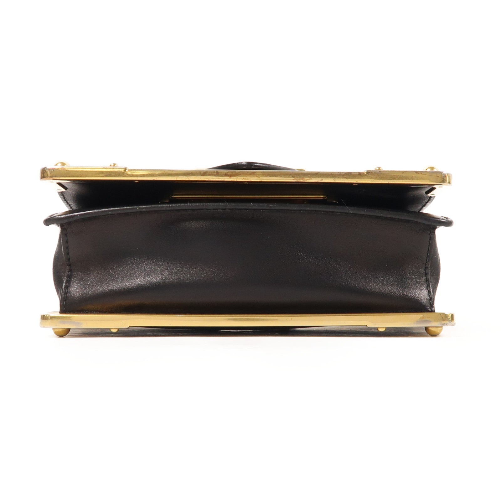 PRADA 牛皮皮革Shoulder Bag金扣肩背袋