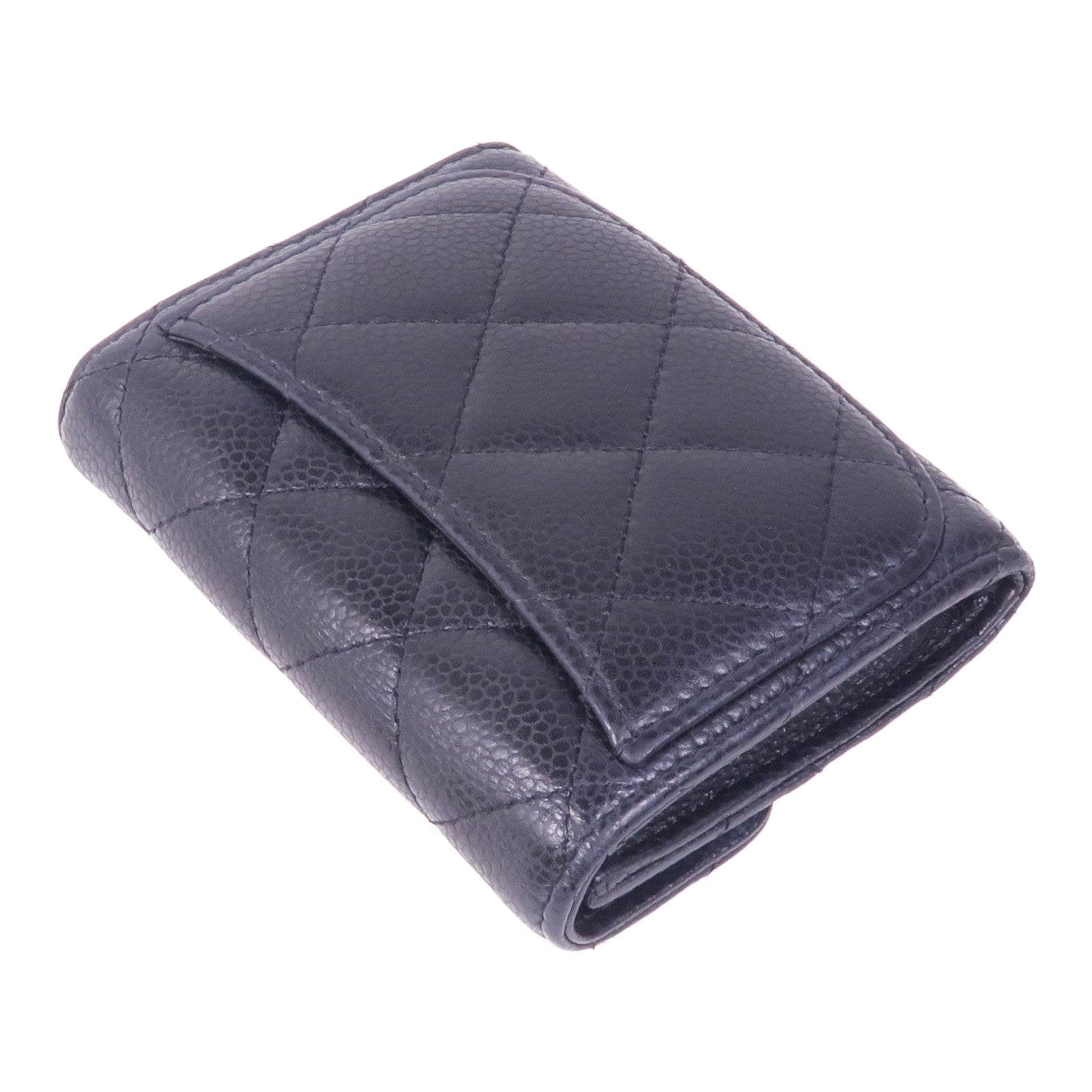 CHANEL 牛皮皮革Card/Coin Case銀扣零錢包/卡片套