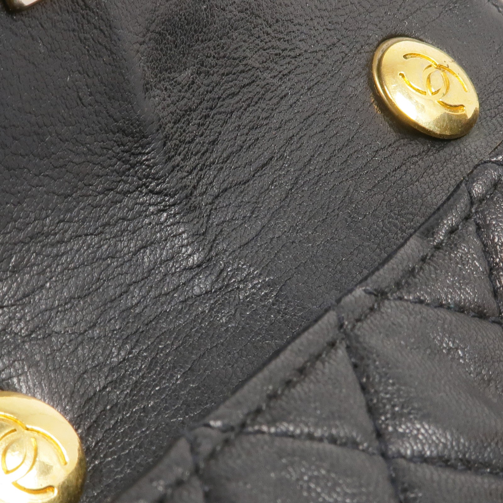 CHANEL 羊皮皮革Chain Shoulder金扣鏈帶肩背袋