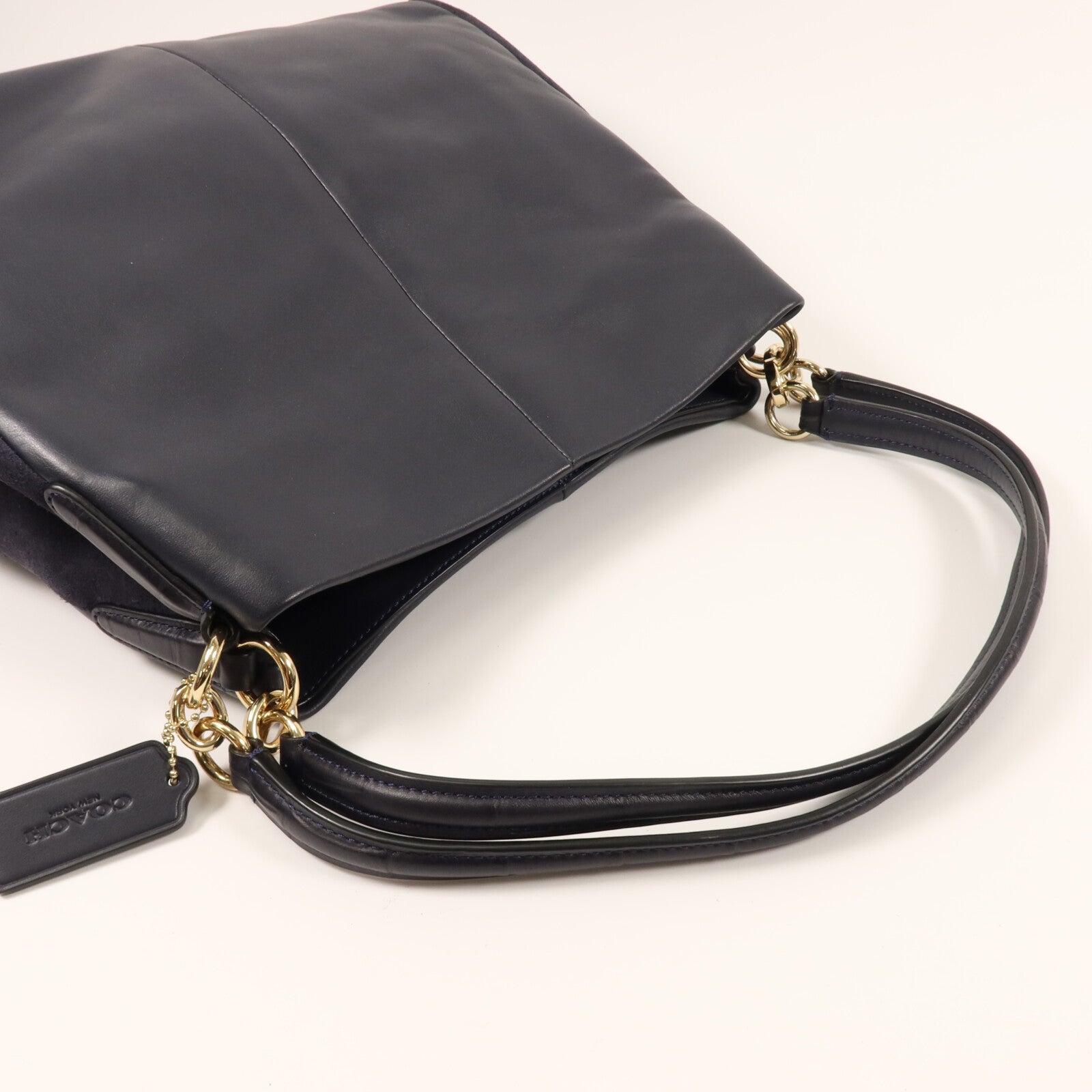 COACH 牛皮/麂皮皮革Shoulder Bag肩背袋