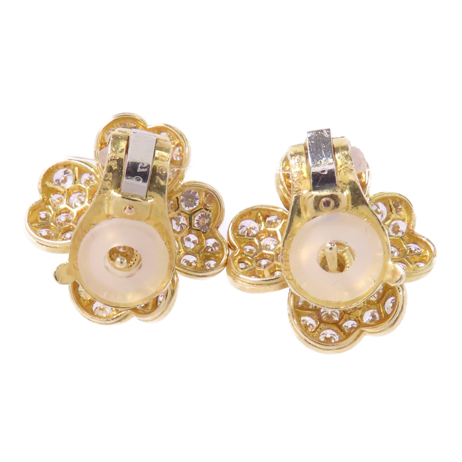Van Cleef & Arpels 18K黄金Cosmos Medium Diamond Earrings鑽石耳環