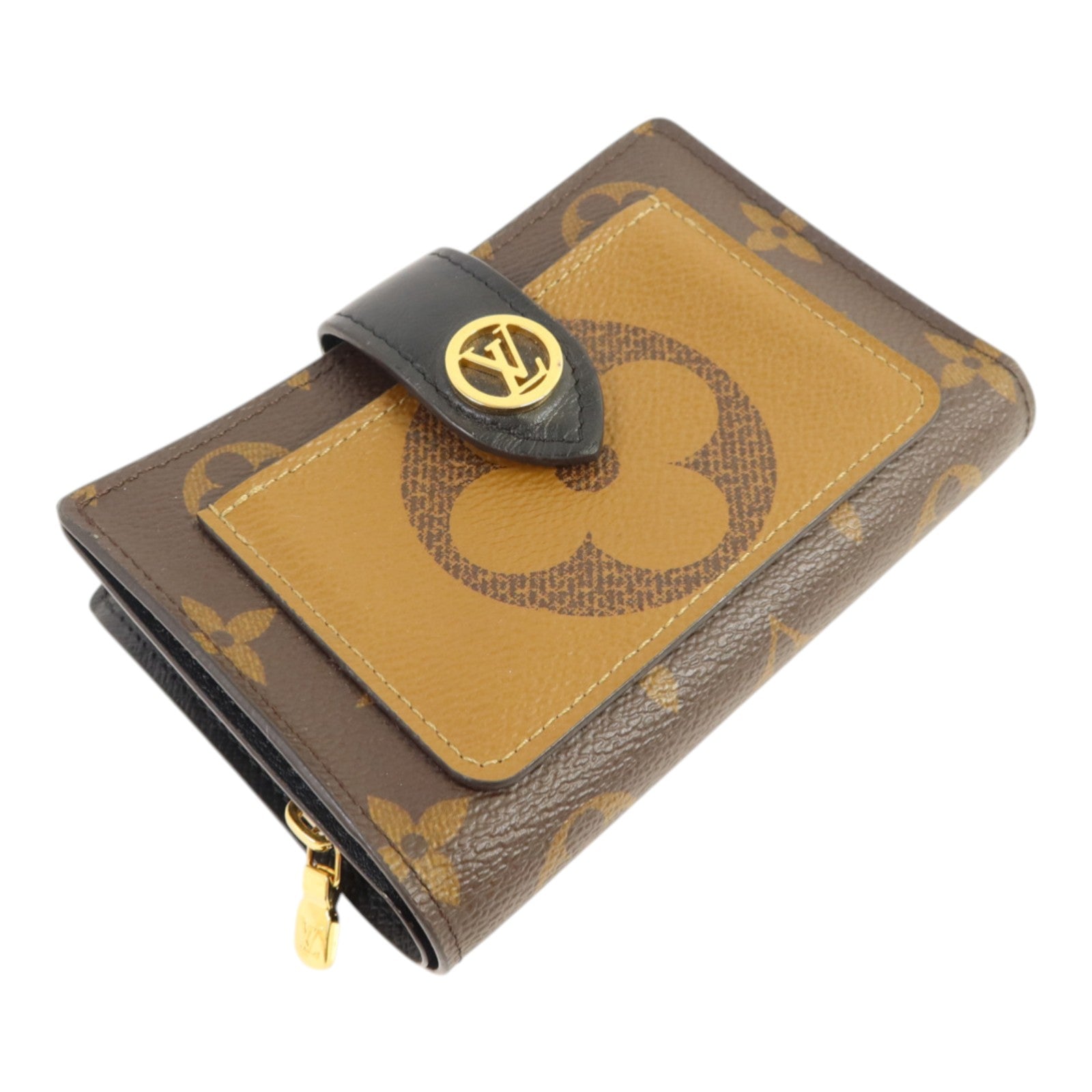 LOUIS VUITTON Monogram Reverse Juliette金扣錢包