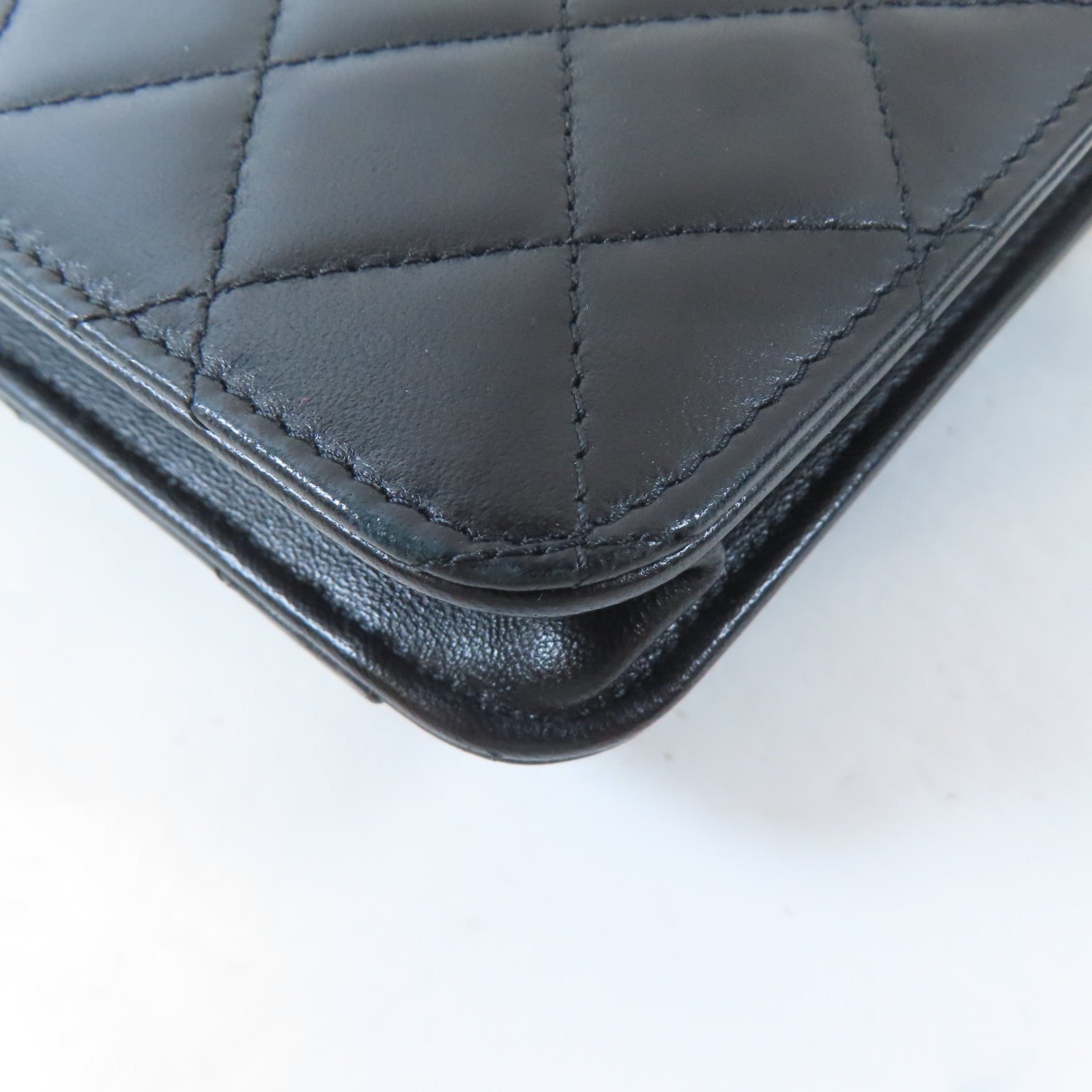CHANEL 【激減優惠】菱格羊皮皮革Waist Bag腰包黑色