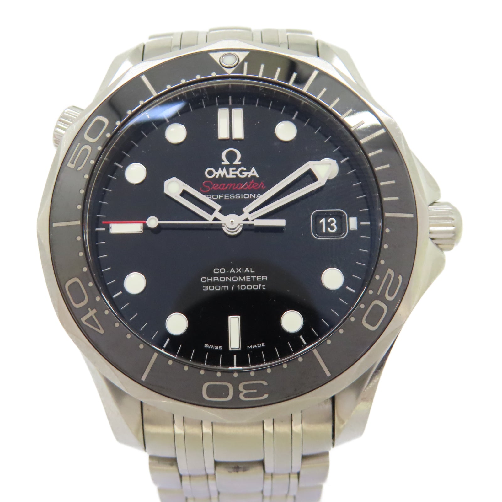 OMEGA Seamaster Diver 300M不鏽鋼手錶自動機芯黑色