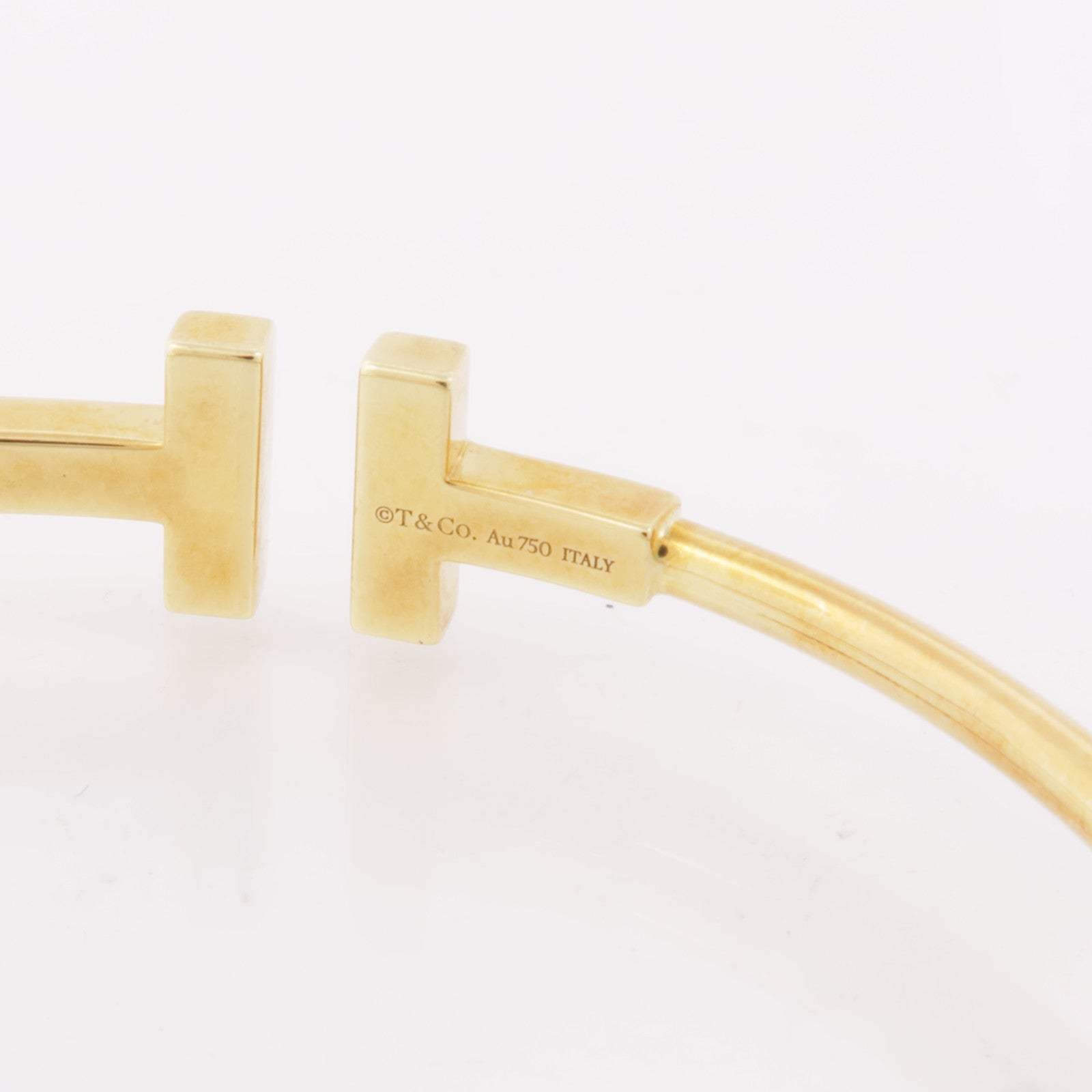 TIFFANY＆CO 18K黄金T Wire Diamond Bracelet鑽石手鏈