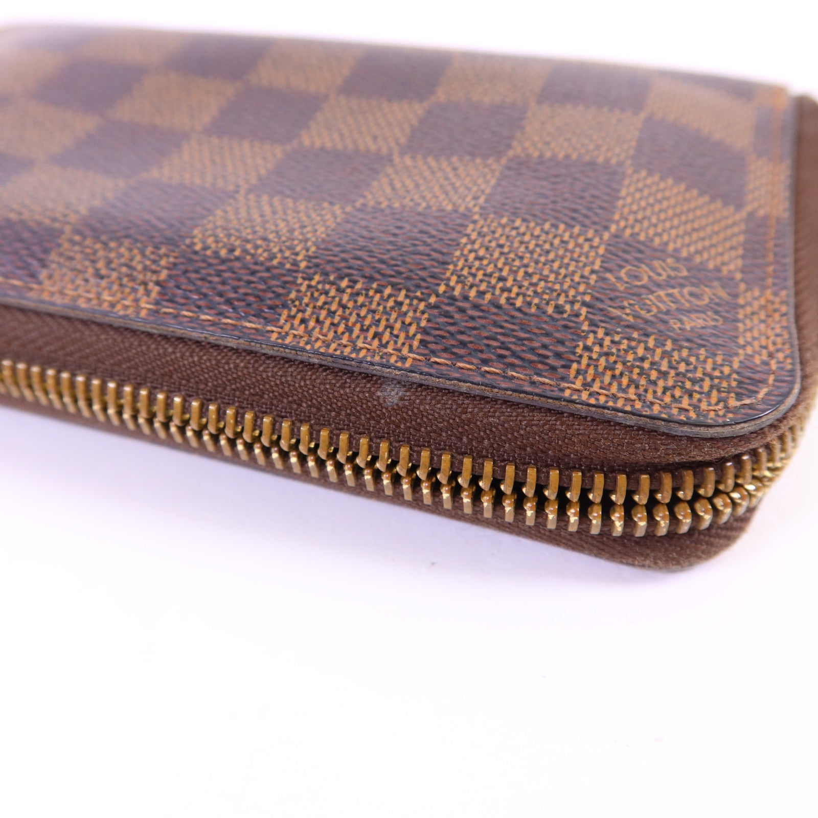 LOUIS VUITTON Damier Zippy Organizer金扣長錢包
