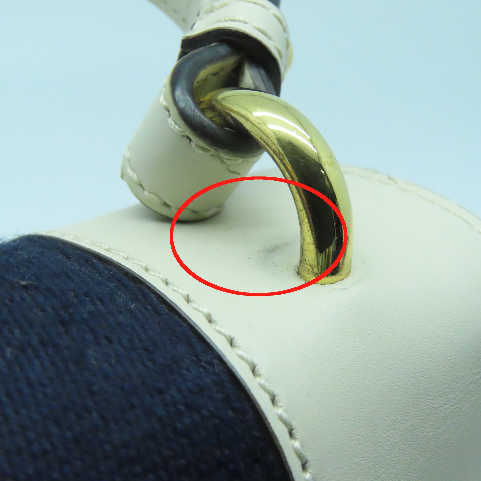 GUCCI 牛皮皮革2way Shoulder Bag金扣手挽肩背两用袋白色