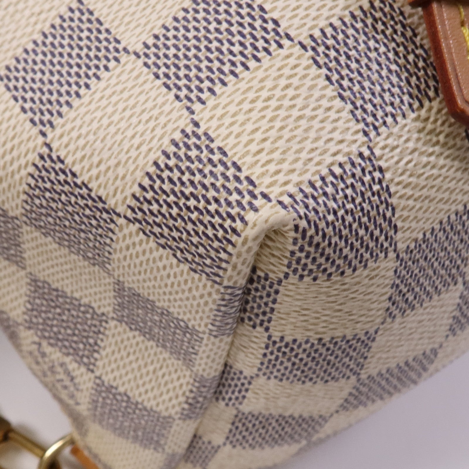 LOUIS VUITTON Damier Azur Sperone BB金扣背包