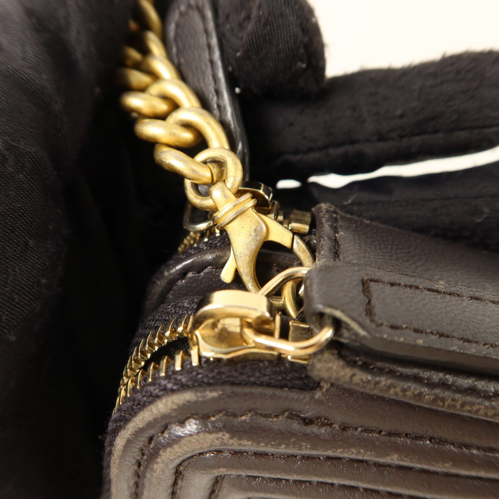 CHANEL 羊皮皮革Chain Shoulder Bag鏈帶肩背袋