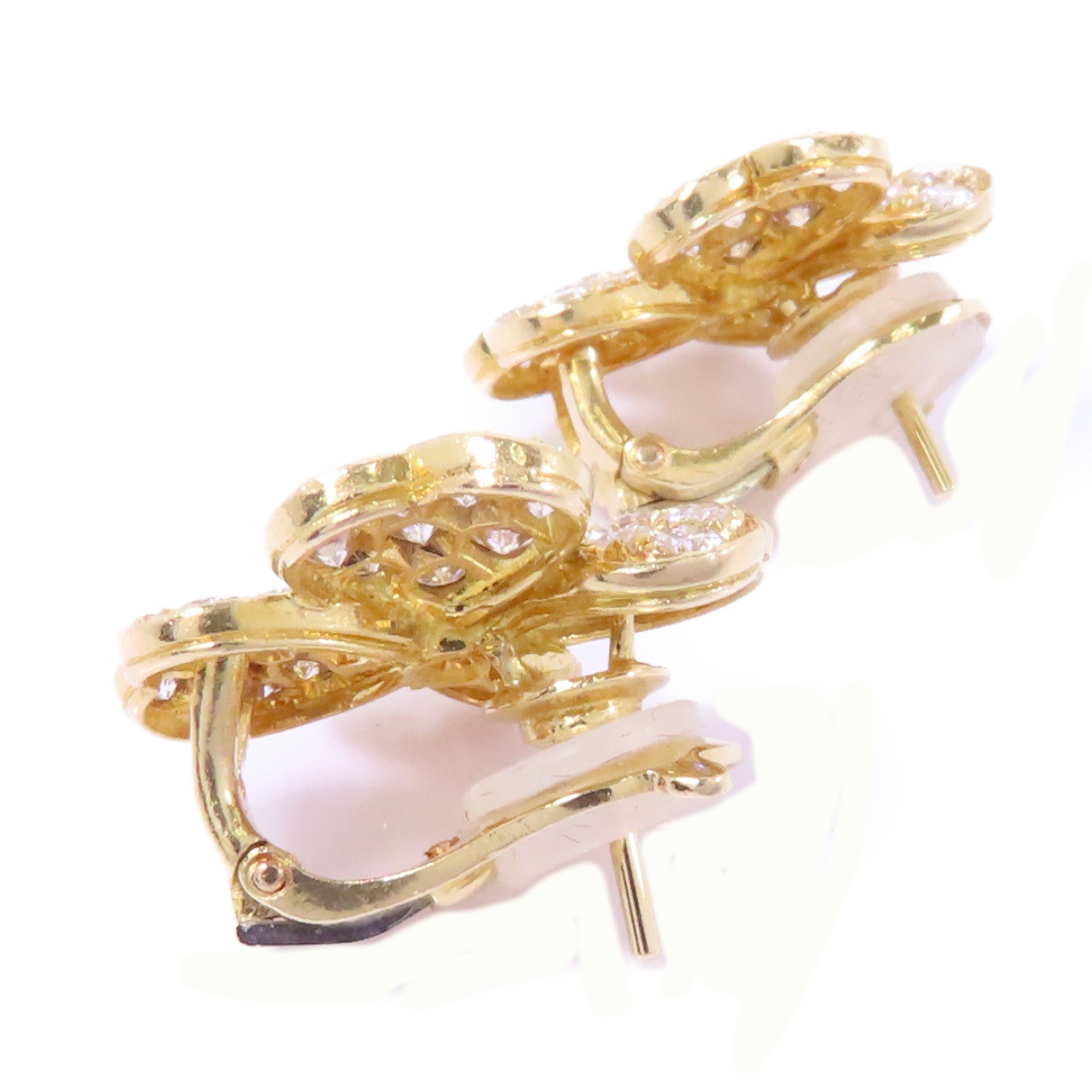 Van Cleef & Arpels 18K黄金Cosmos Medium Diamond Earrings鑽石耳環
