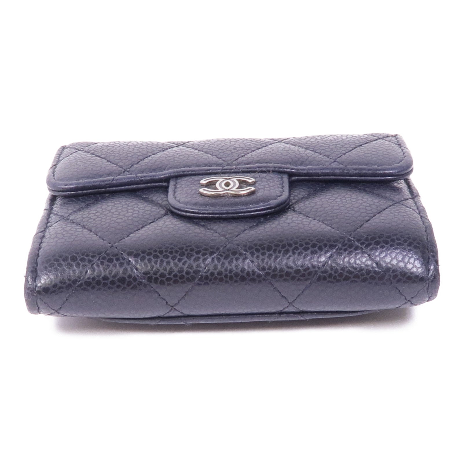 CHANEL 牛皮皮革Card/Coin Case銀扣零錢包/卡片套