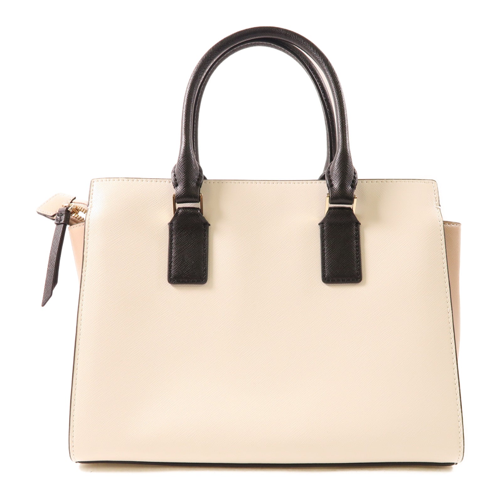 Kate Spade 【激減優惠】牛皮皮革2 Way Shoulder金扣手挽肩背兩用袋白色/米色