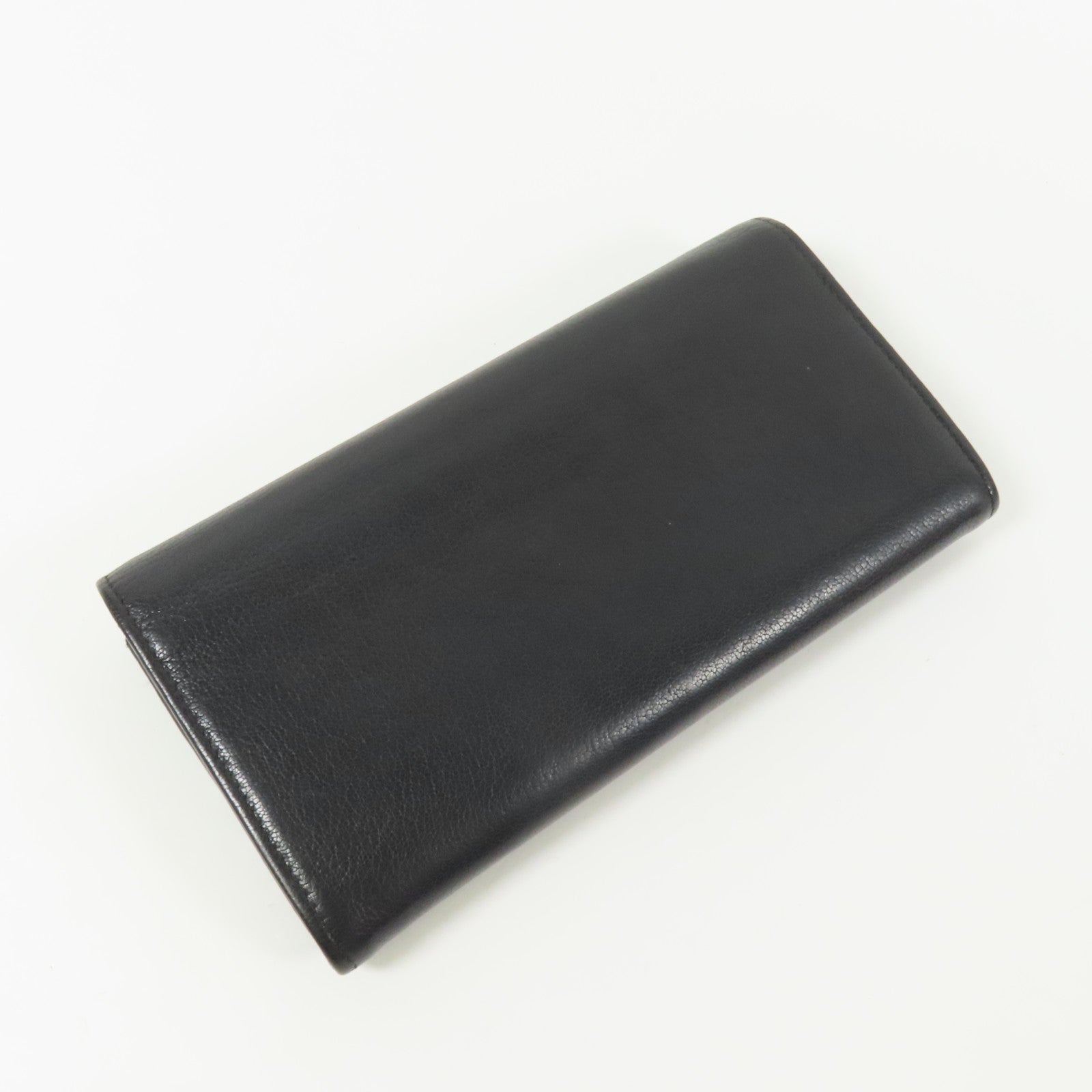 CHANEL 牛皮皮革Long Wallet金扣長錢包