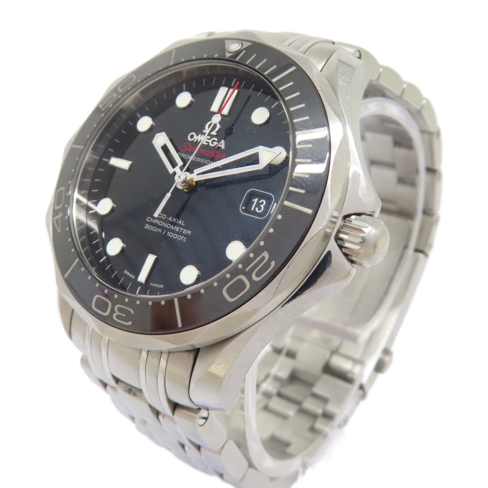 OMEGA Seamaster Diver 300M不鏽鋼手錶自動機芯黑色