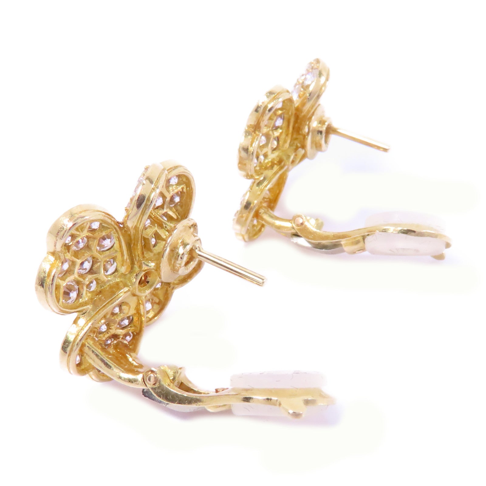 Van Cleef & Arpels 18K黄金Cosmos Medium Diamond Earrings鑽石耳環